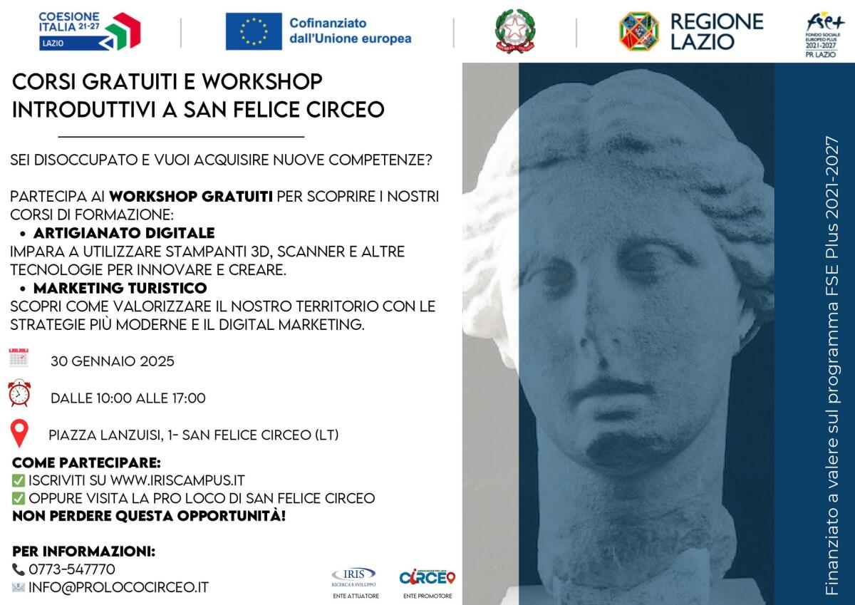 La Pro Loco di San Felice Circeo promuove due corsi gratuiti e workshop introduttivi. - 