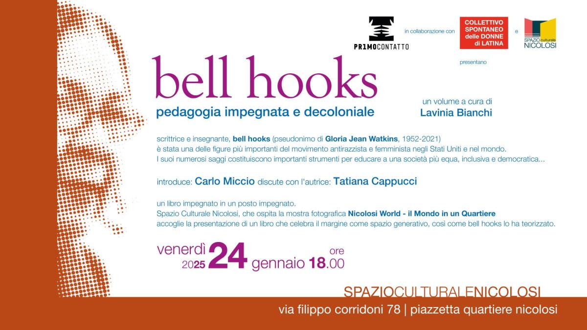 A Latina il volume: “bell hooks, pedagogia impegnata e decoloniale” - 