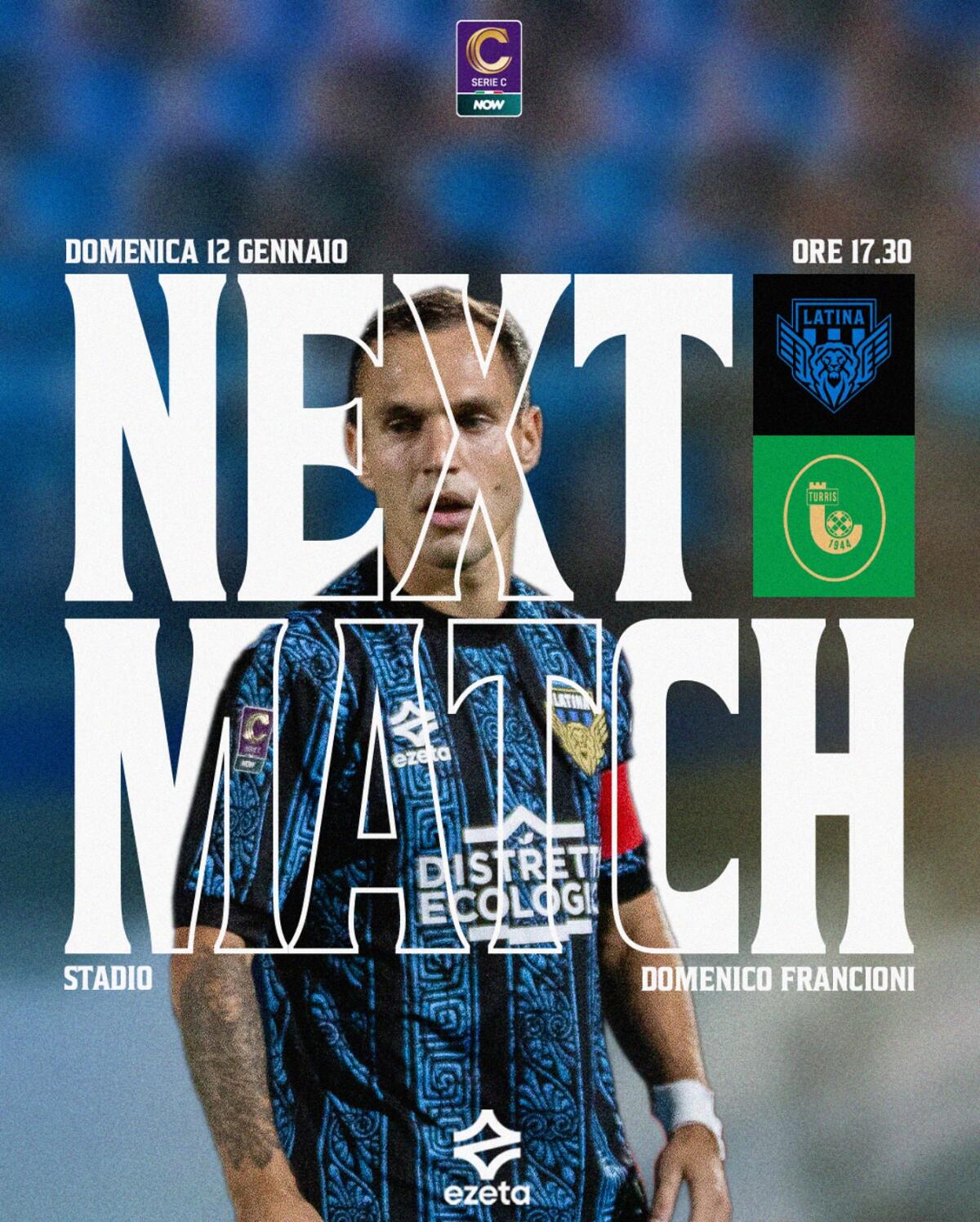 Calcio di serie C: questa domenica allo Stadio “Domenico Francioni” il Latina attende la visita della Turris. - 