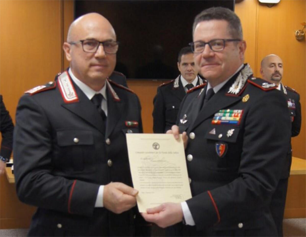 Il Luogotenente Domenico Spagnulo saluta l’Arma dei Carabinieri ed il Nas di Latina dopo 37 anni di servizio. - 