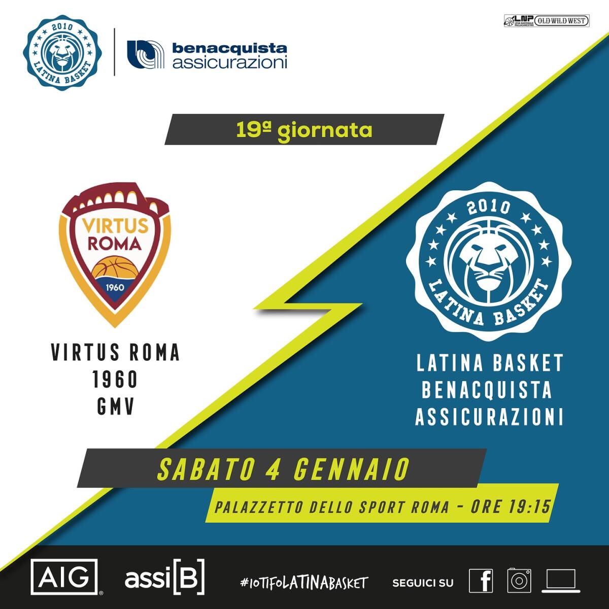 Basket B Nazionale: complicata trasferta nella vicina Capitale per il Latina Basket. - 
