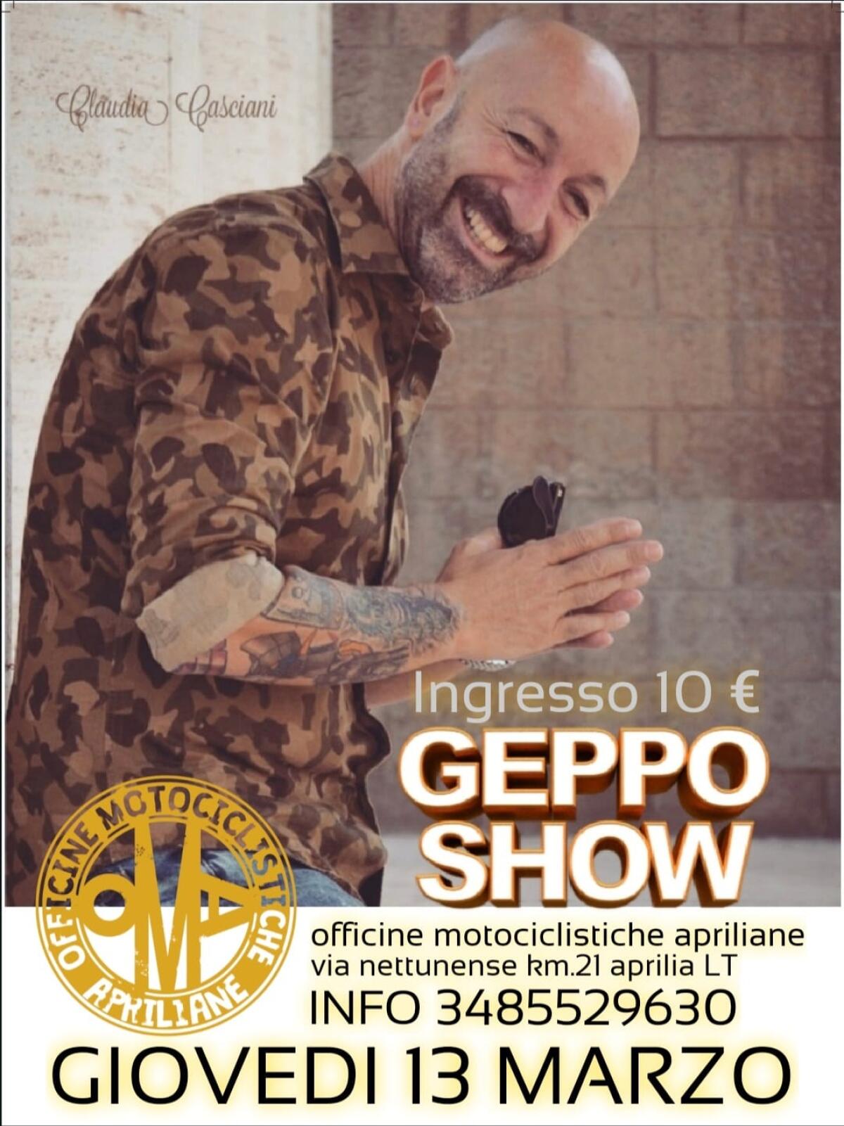 “Comedy Show” con Claudio Sciara e Geppo alle Officine Motociclistiche Apriliane. Ecco le date. - 
