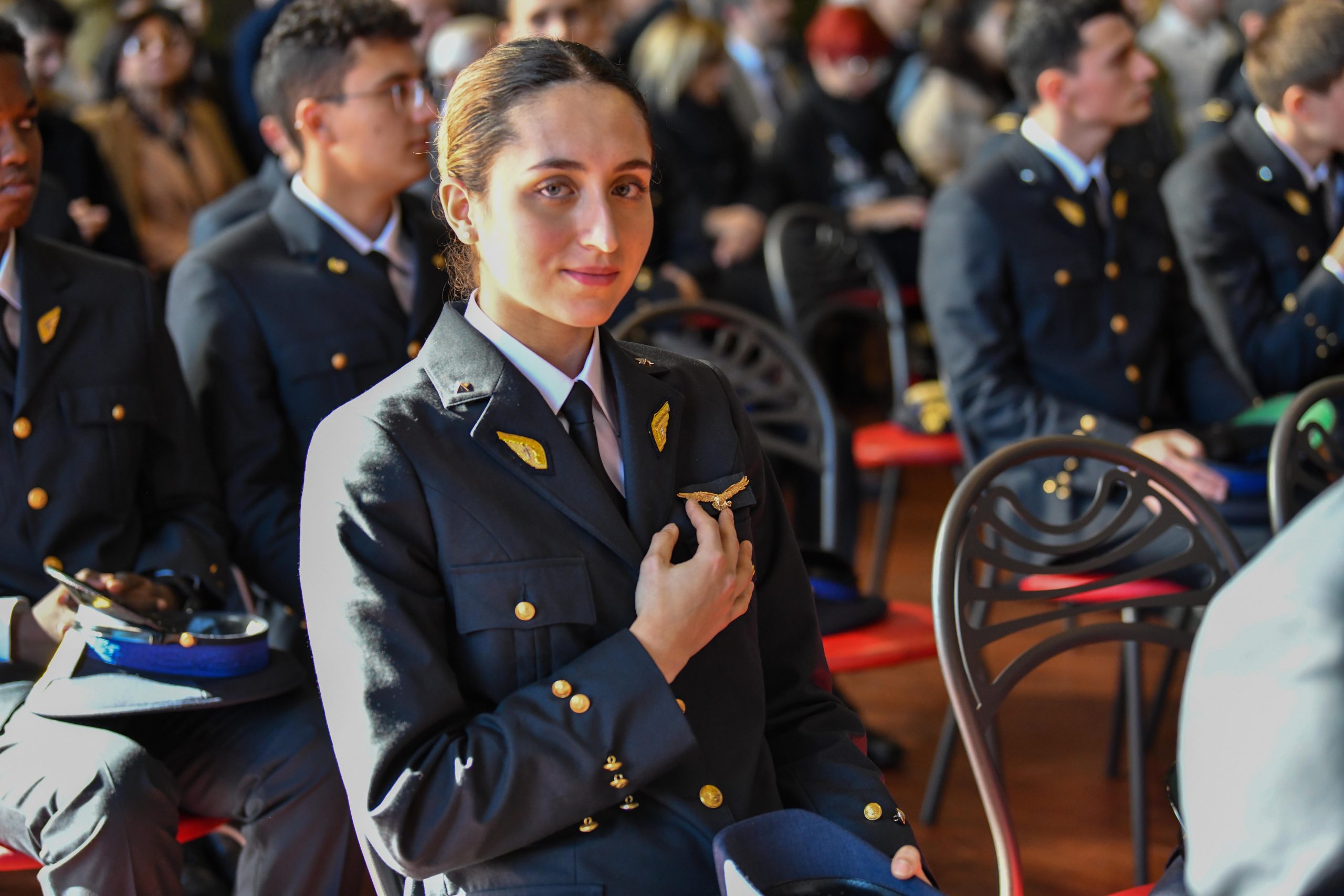 la cerimonia di consegna delle Aquile di Pilota al 70esimo Stormo di Latina