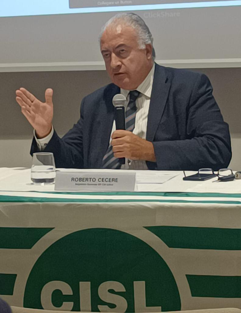 Roberto Cecere, segretario generale della Cisl di Latina