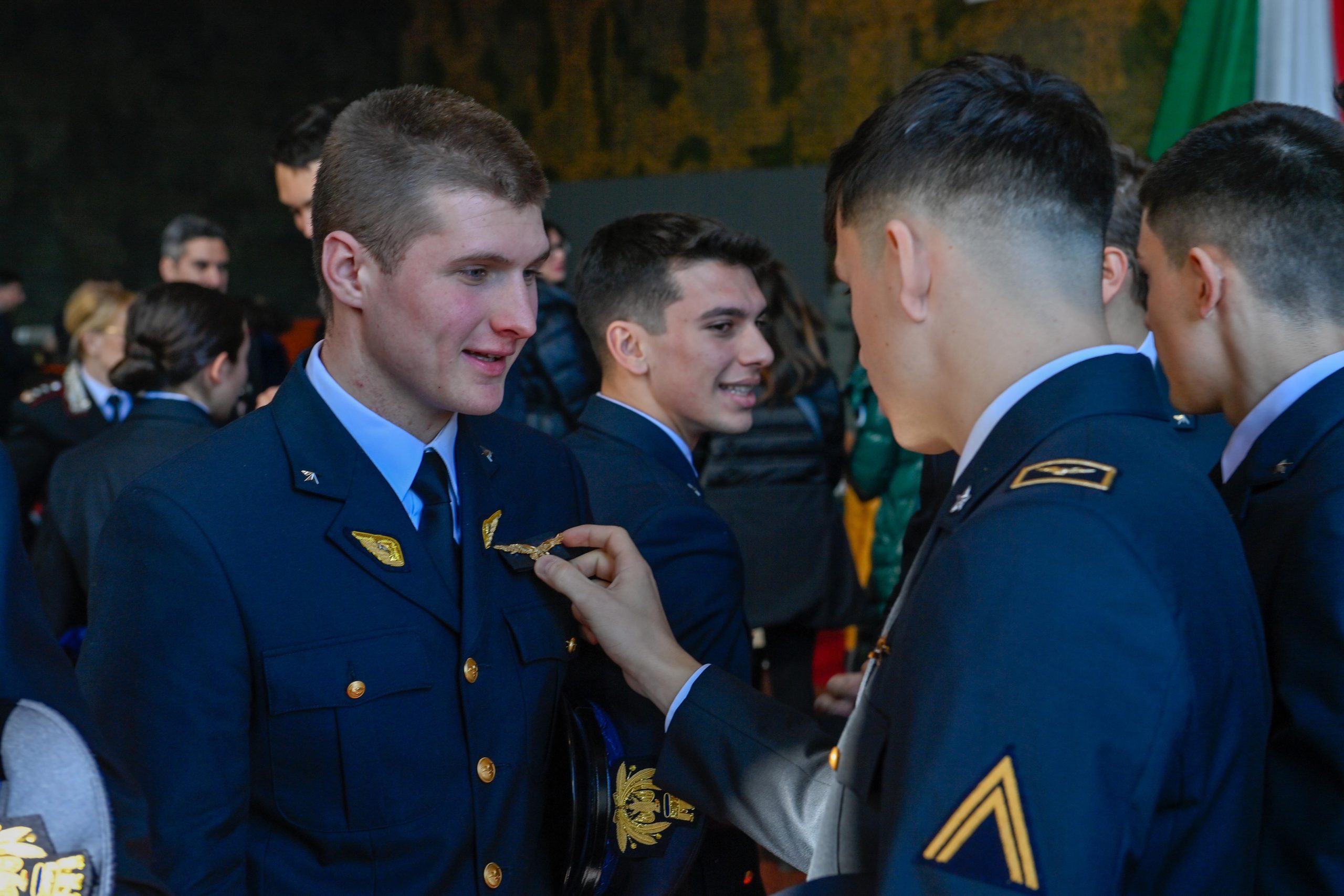 la cerimonia di consegna delle Aquile di Pilota al 70esimo Stormo di Latina