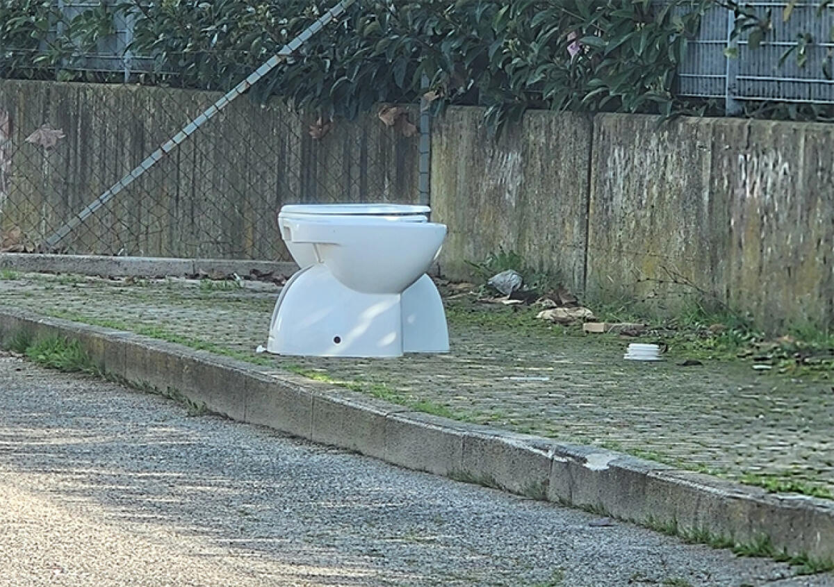 Due water tristemente abbandonati lungo Viale Europa, ad Aprilia, a due passi dall’Ecocentro. “Incivili ed anche pigri”. - 