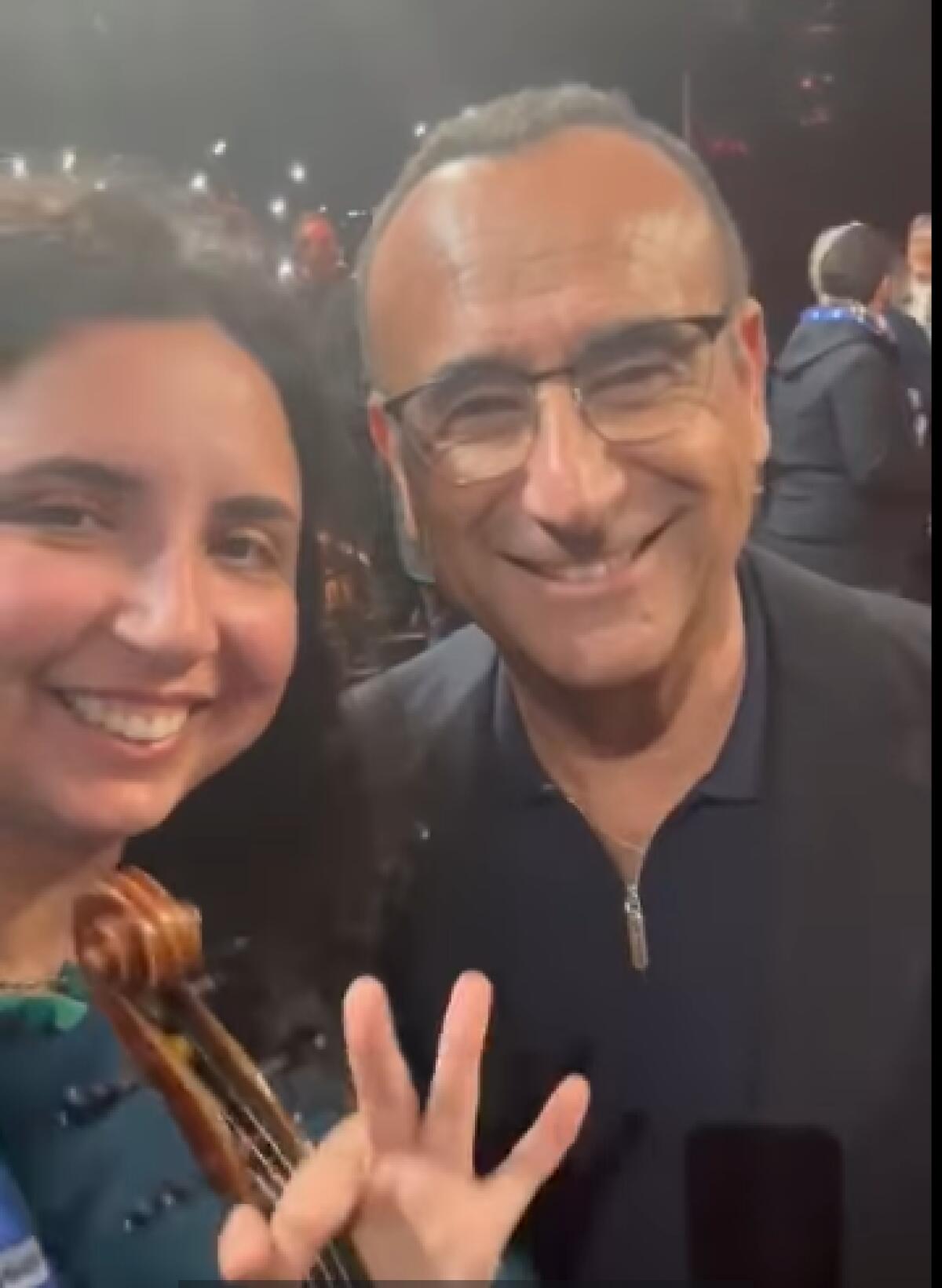 La giovane violinista pontina Rachele Stefanelli nell’orchestra del Festival di Sanremo. - 