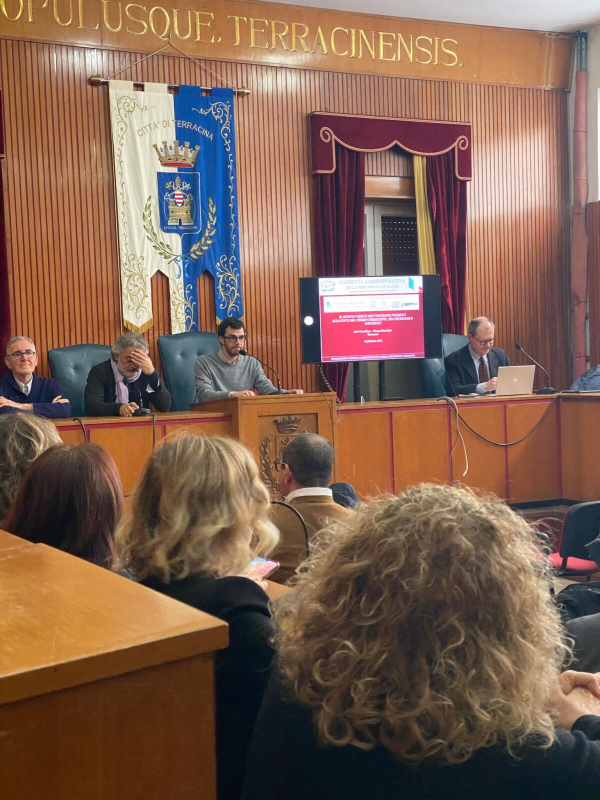 Codice degli appalti, mattinata di formazione nell’Aula Consiliare del Comune di Terracina - 