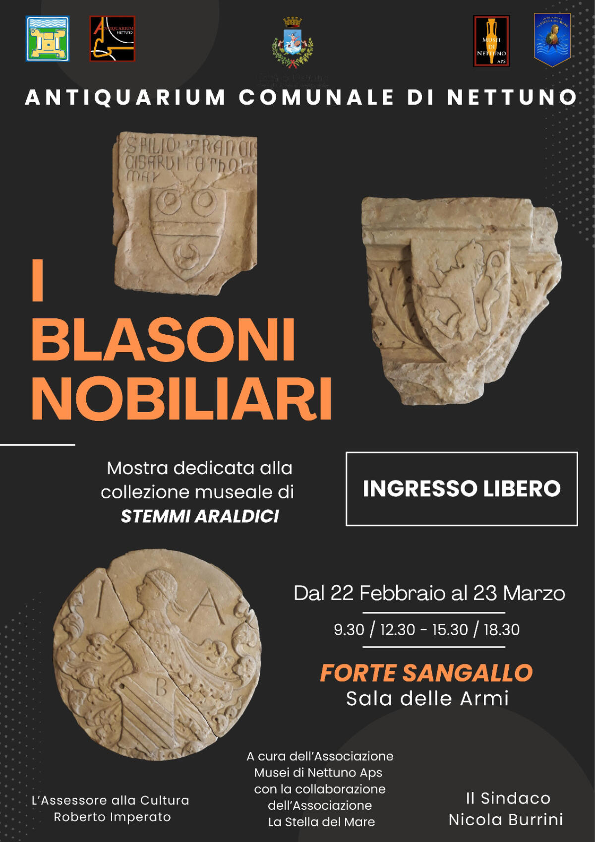 Al Forte Sangallo di Nettuno una mostra dedicata alla collezione museale di Stemmi Araldici. - 