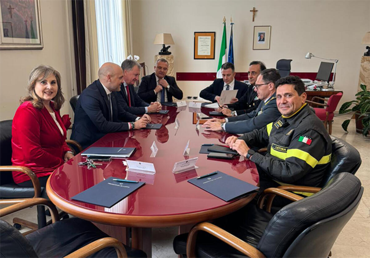 Sicurezza in provincia di Latina. Visita in Prefettura del Sottosegretario Prisco. Affrontato anche il “caso Aprilia” e l'imminente apertura del Commissariato. - 