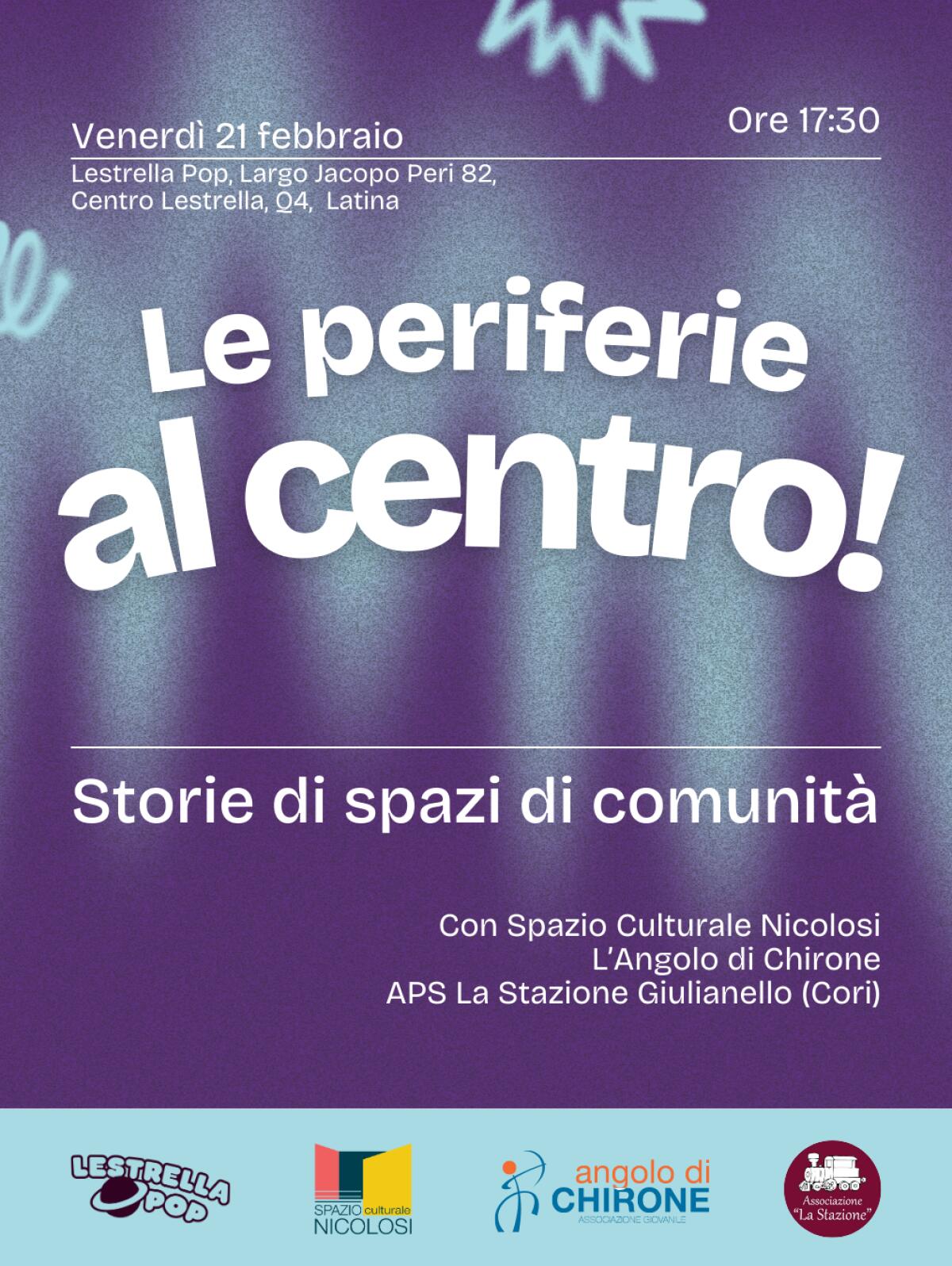 “Le periferie al centro! Storie di spazi di comunità”: il convegno al “Lestrella Pop” di Latina. - 