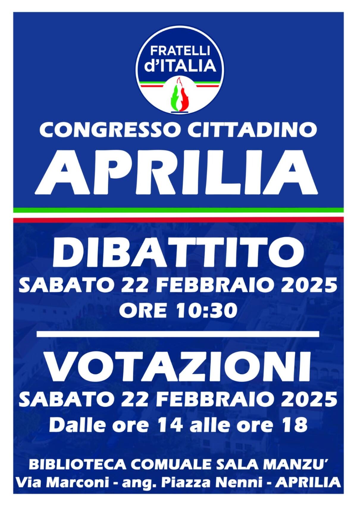 Aprilia - Fratelli d’Italia va a congresso per scegliere il nuovo coordinatore - 