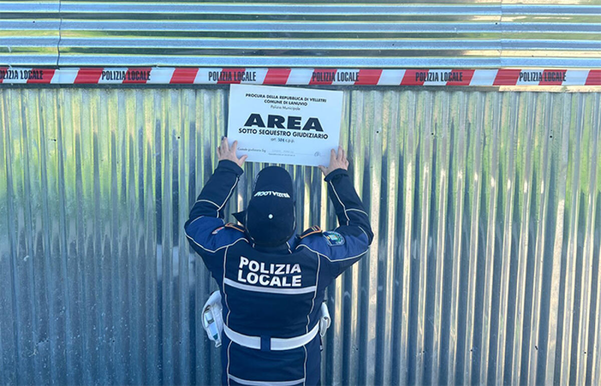 Manufatto abusivo sotto sequestro a Lanuvio. A scoprirlo, la Polizia Locale. - 