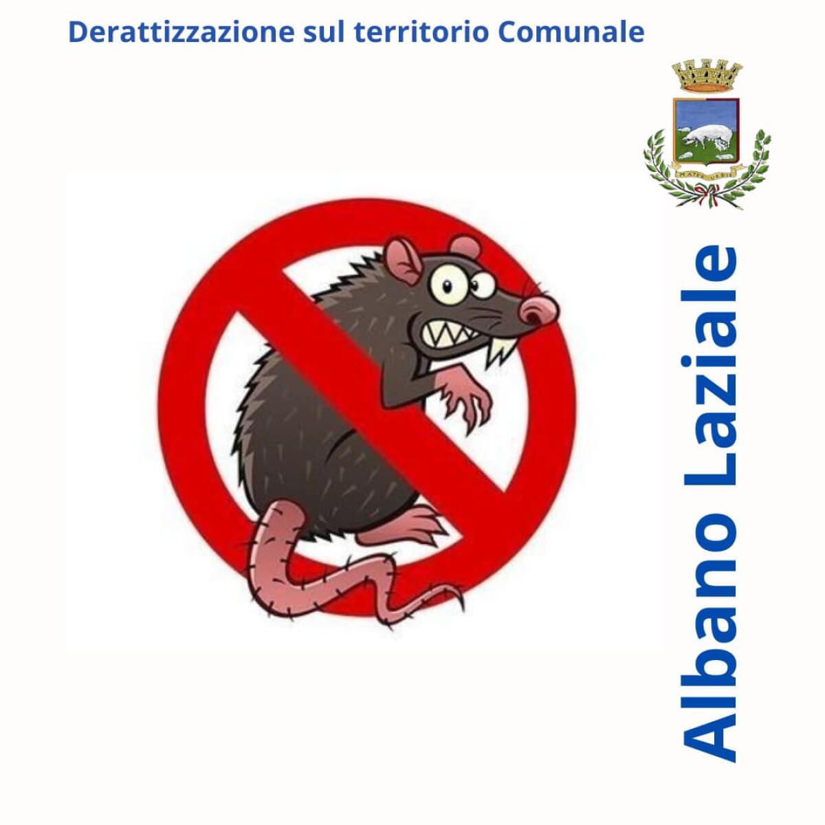 Lunedì 24 e martedì 25 Marzo interventi di derattizzazione ad Albano e nelle frazioni di Cecchina e Pavona. - 