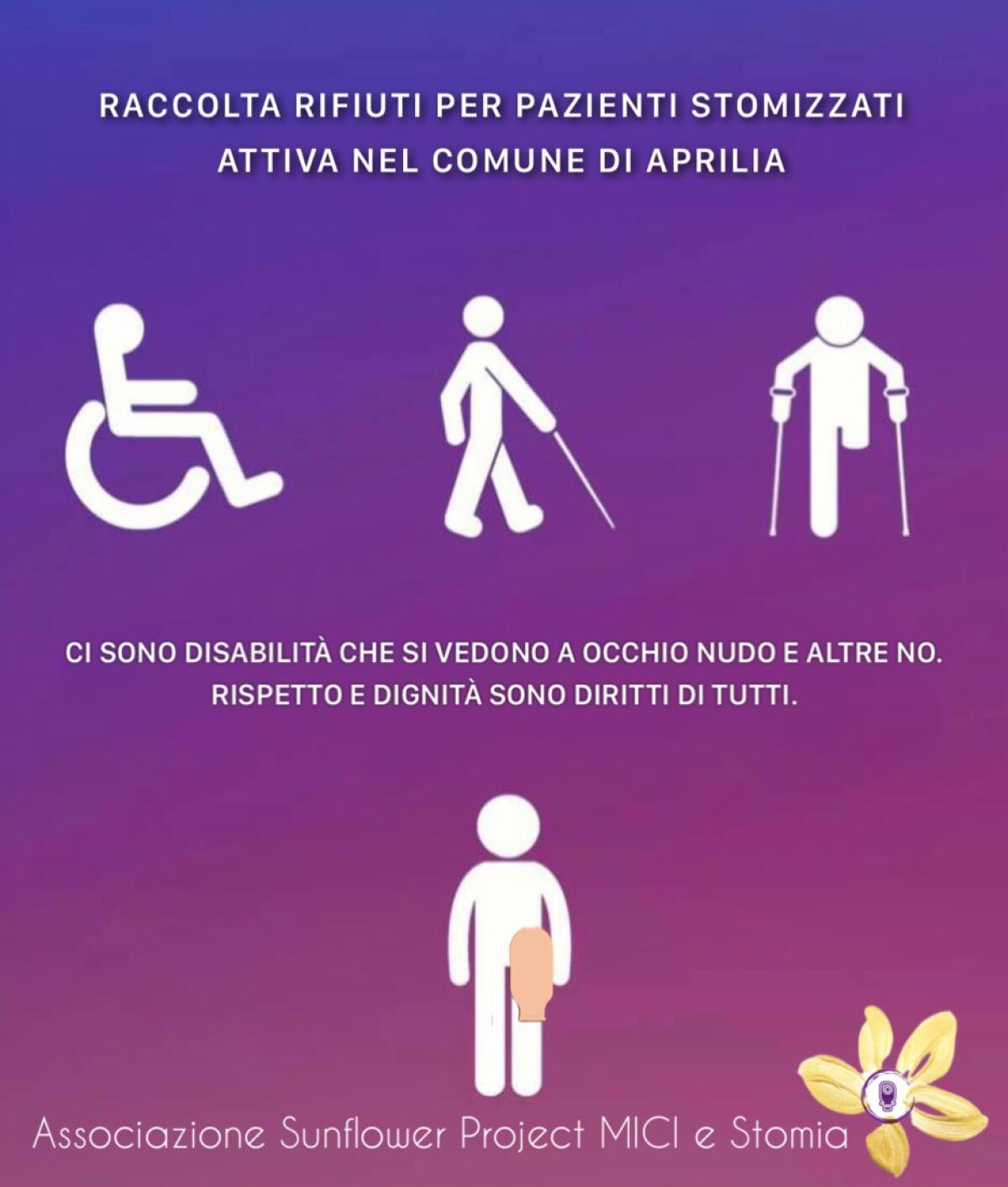 Ad Aprilia finalmente una realtà il servizio porta a porta per tutti i residenti stomizzati della città. - 