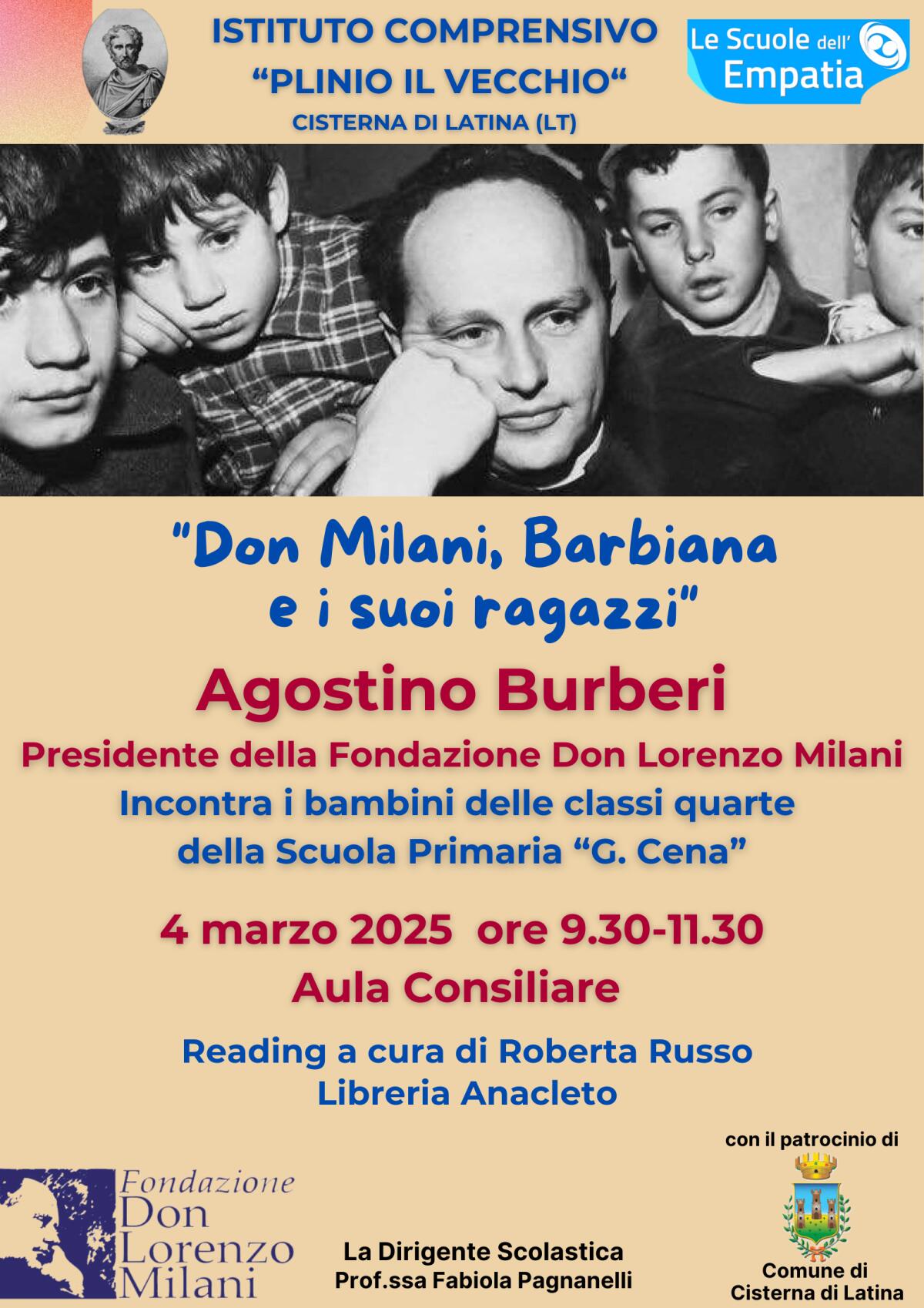 Don Milani, Barbiana e i suoi ragazzi”. Incontro a Cisterna - 