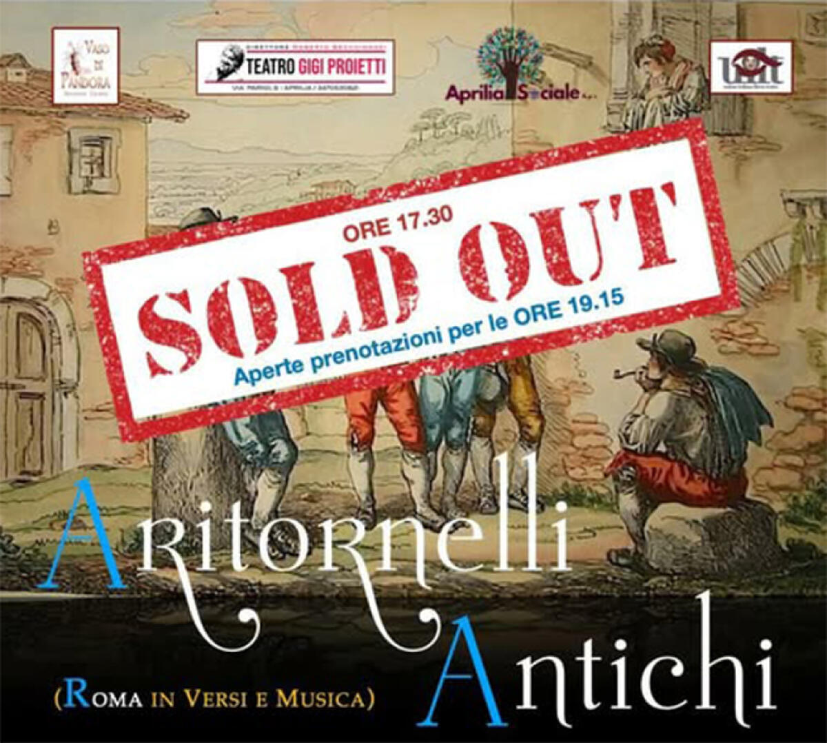 “Aritornelli antichi” (Storie de Roma e de’ Romani): questa domenica ad Aprilia il doppio spettacolo al teatro di via Parigi. - 