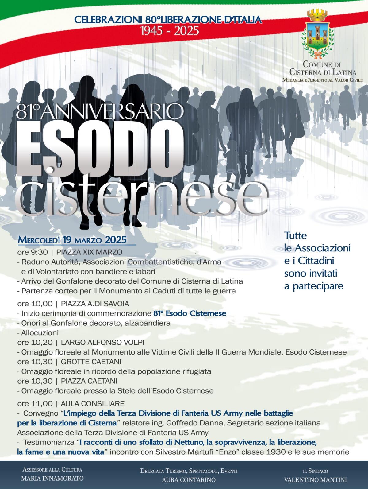 Esodo Cisternese, l'81esimo anniversario si celebra questo mercoledì - 