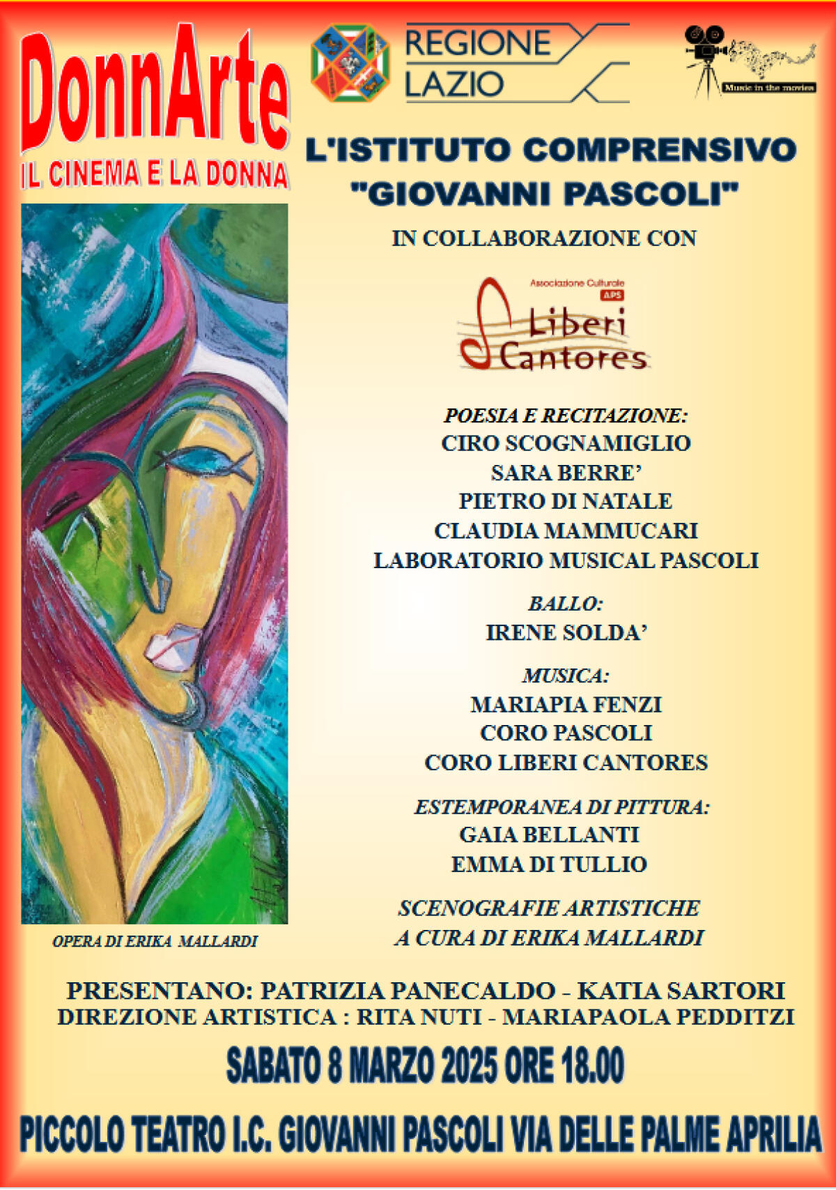 Aprilia - Liberi Cantores e Istituto Giovanni Pascoli insieme per celebrare la figura della Donna - 