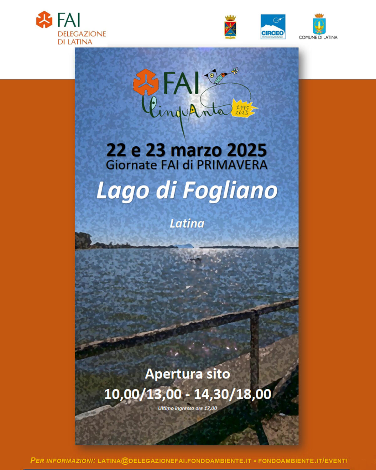Sabato 22 e domenica 23 marzo tornano anche in provincia di Latina le Giornate Fai di Primavera. - 