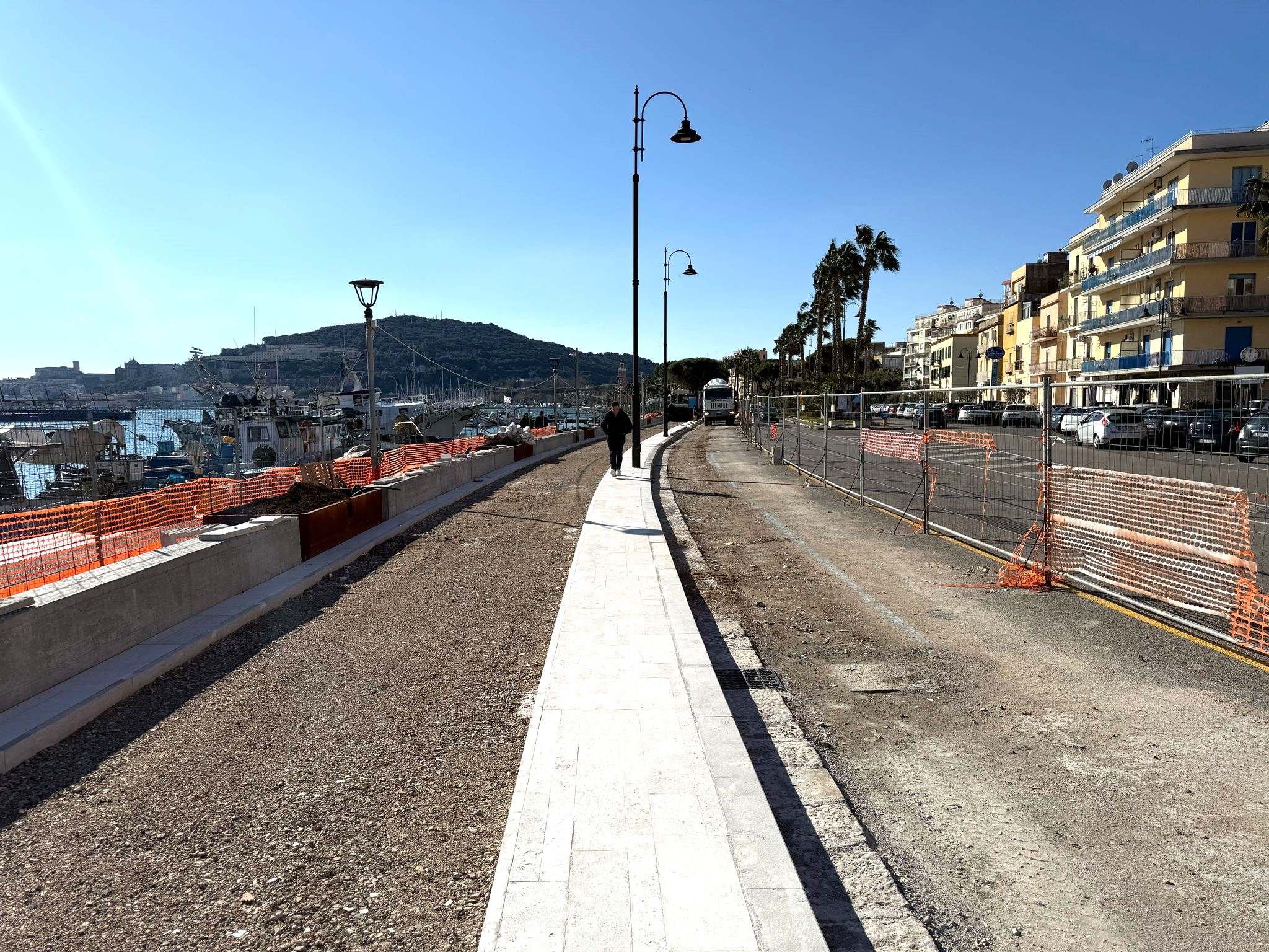 il Lungomare Caboto, a Gaeta