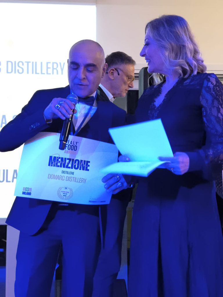 Vincenzo Donato alla premiazione a Milano