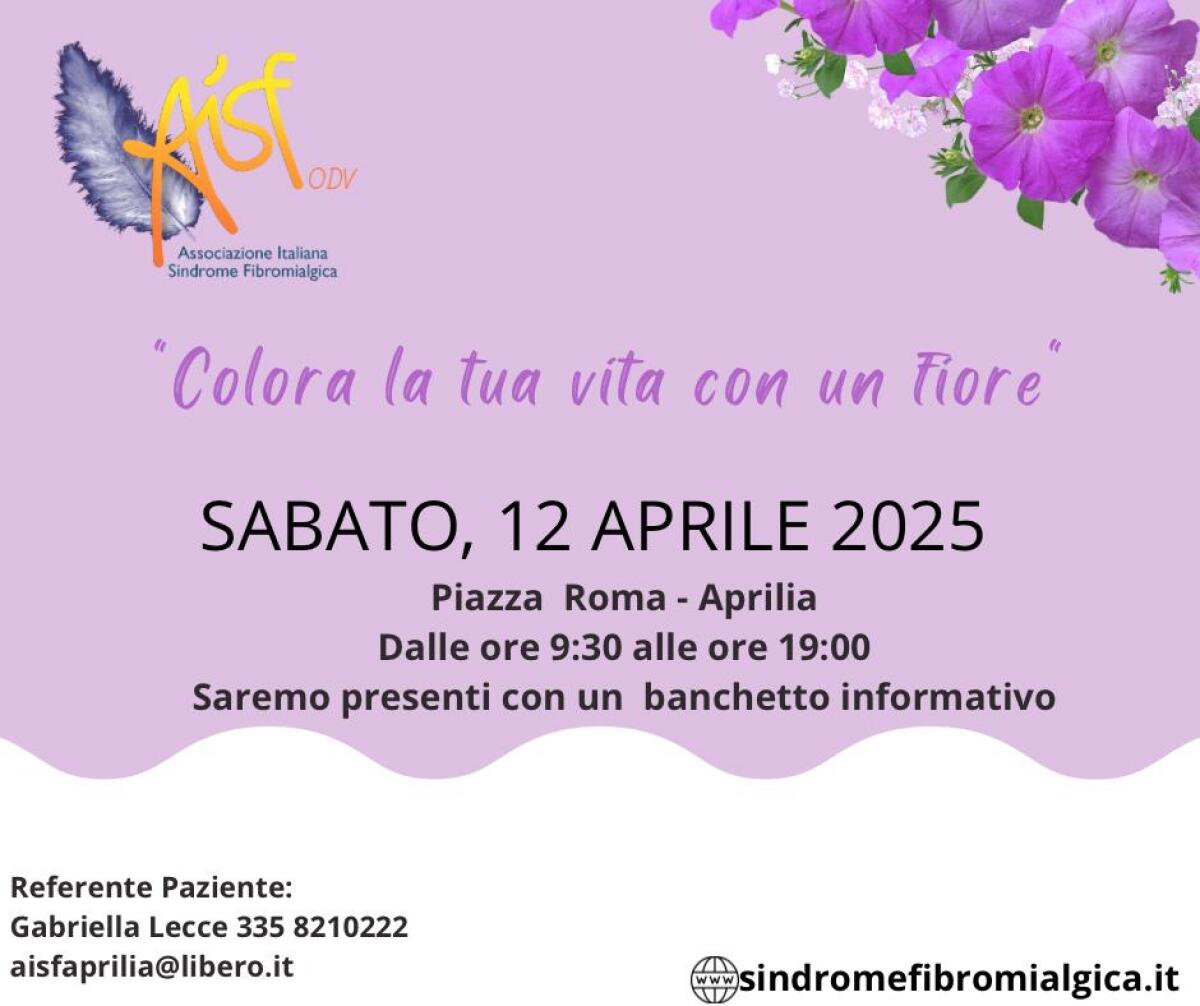Aprilia - "Colora la tua vita con un fiore" per l'Aisf - 