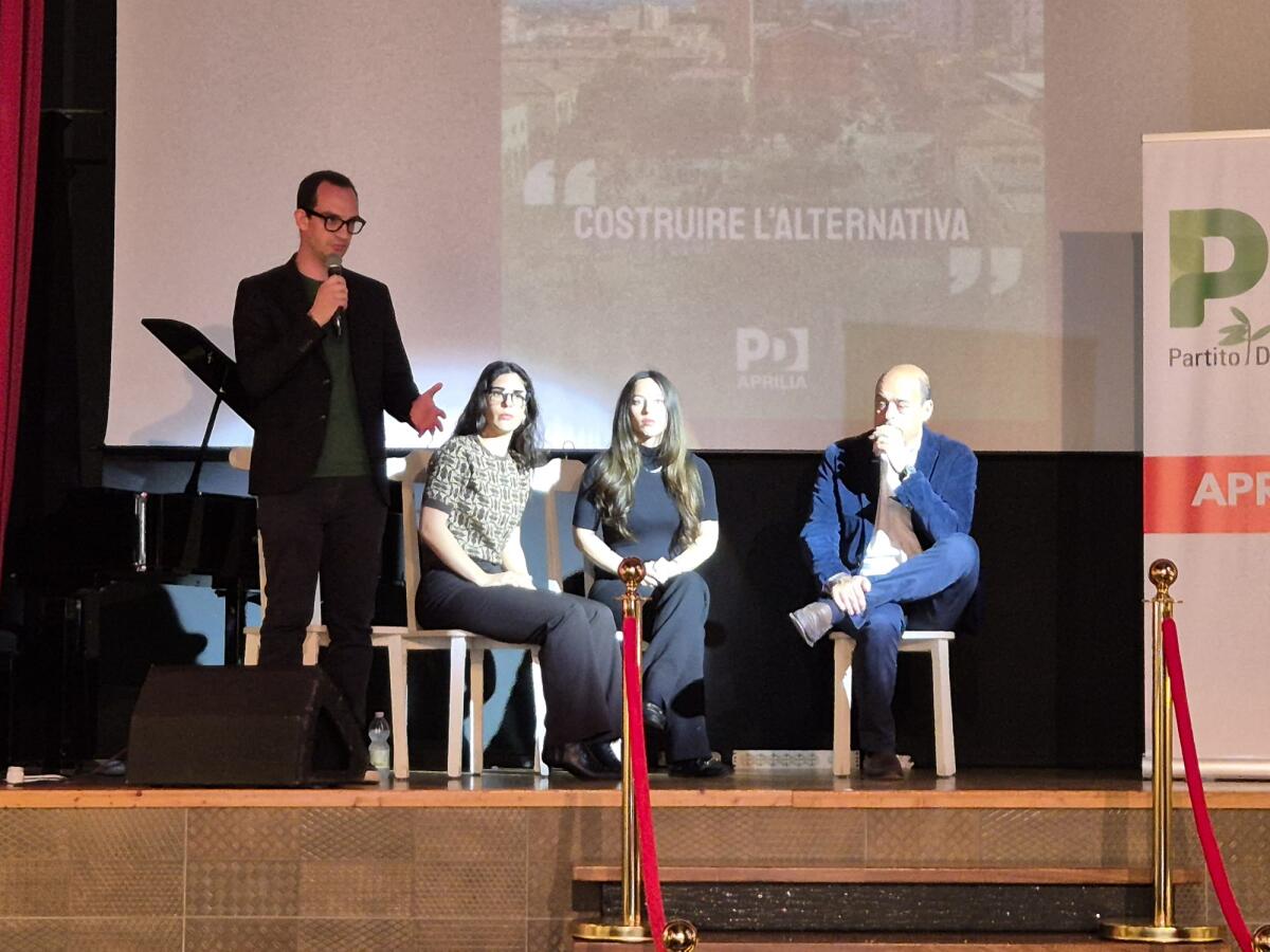 "Costruire l'alternativa", l'onorevole Zingaretti del PD ad Aprilia: "uniamo le forze per il bene della città". - 