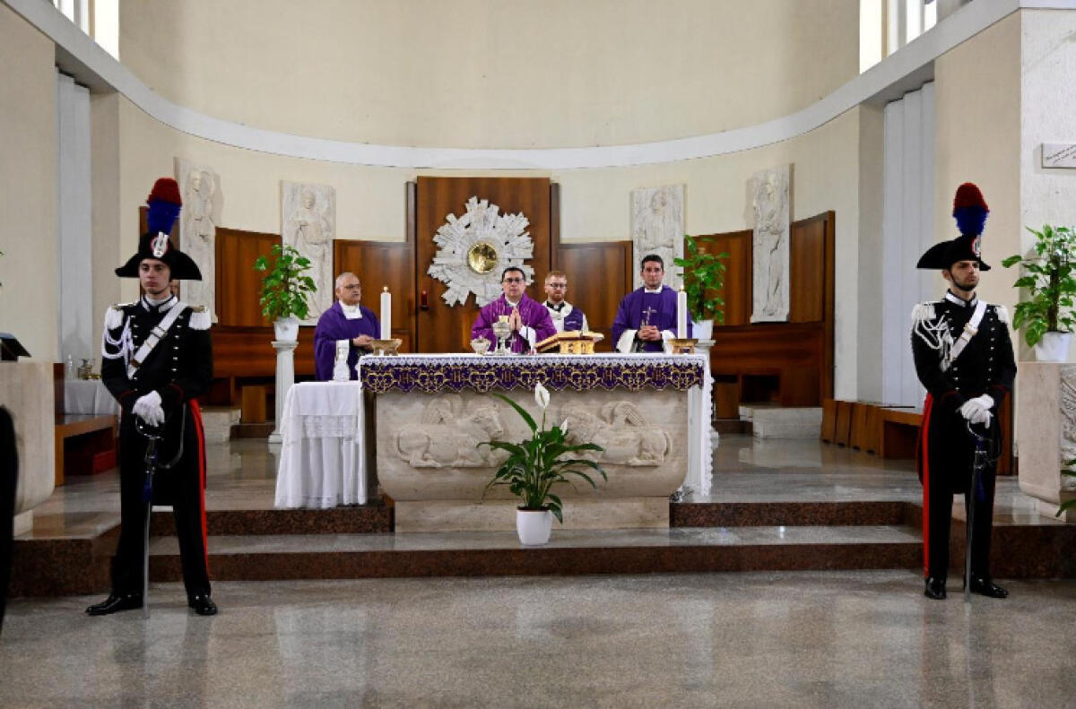 I Carabinieri di Aprilia celebrano il rito religioso del “Precetto Pasquale” - 