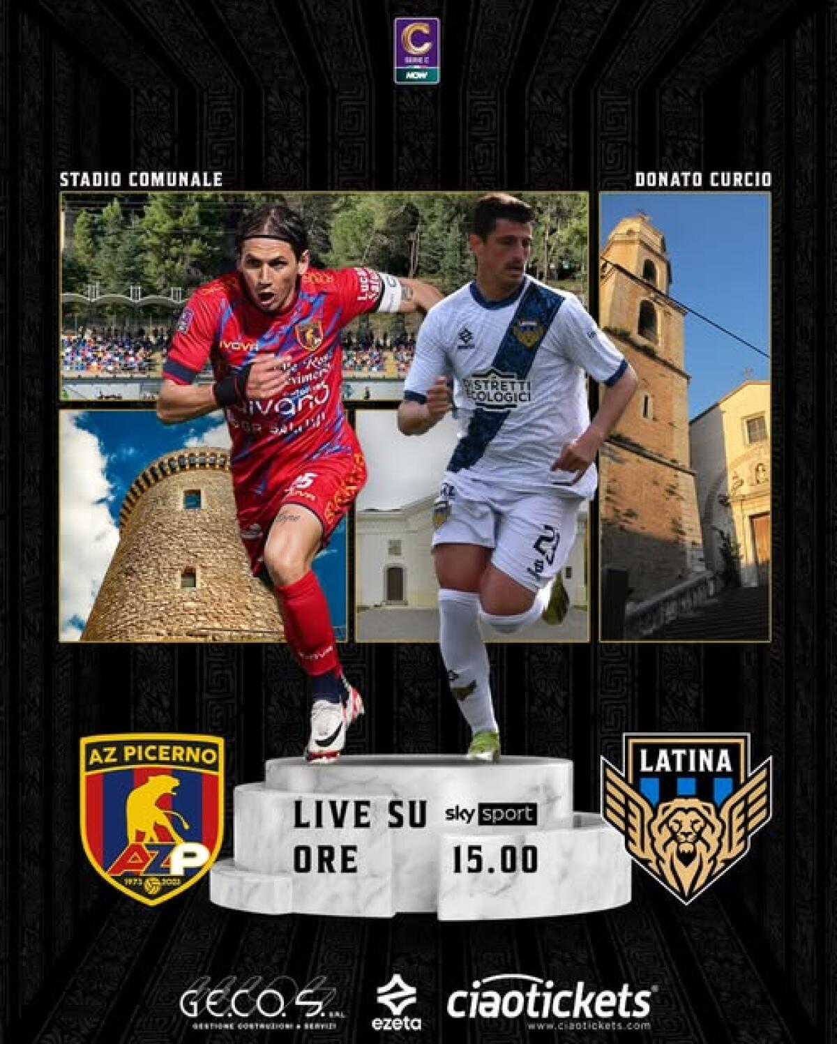 Calcio, serie C: sfida salvezza per il Latina oggi in casa dell’Az Picerno. Esordio in panchina per mister Bruno. - 