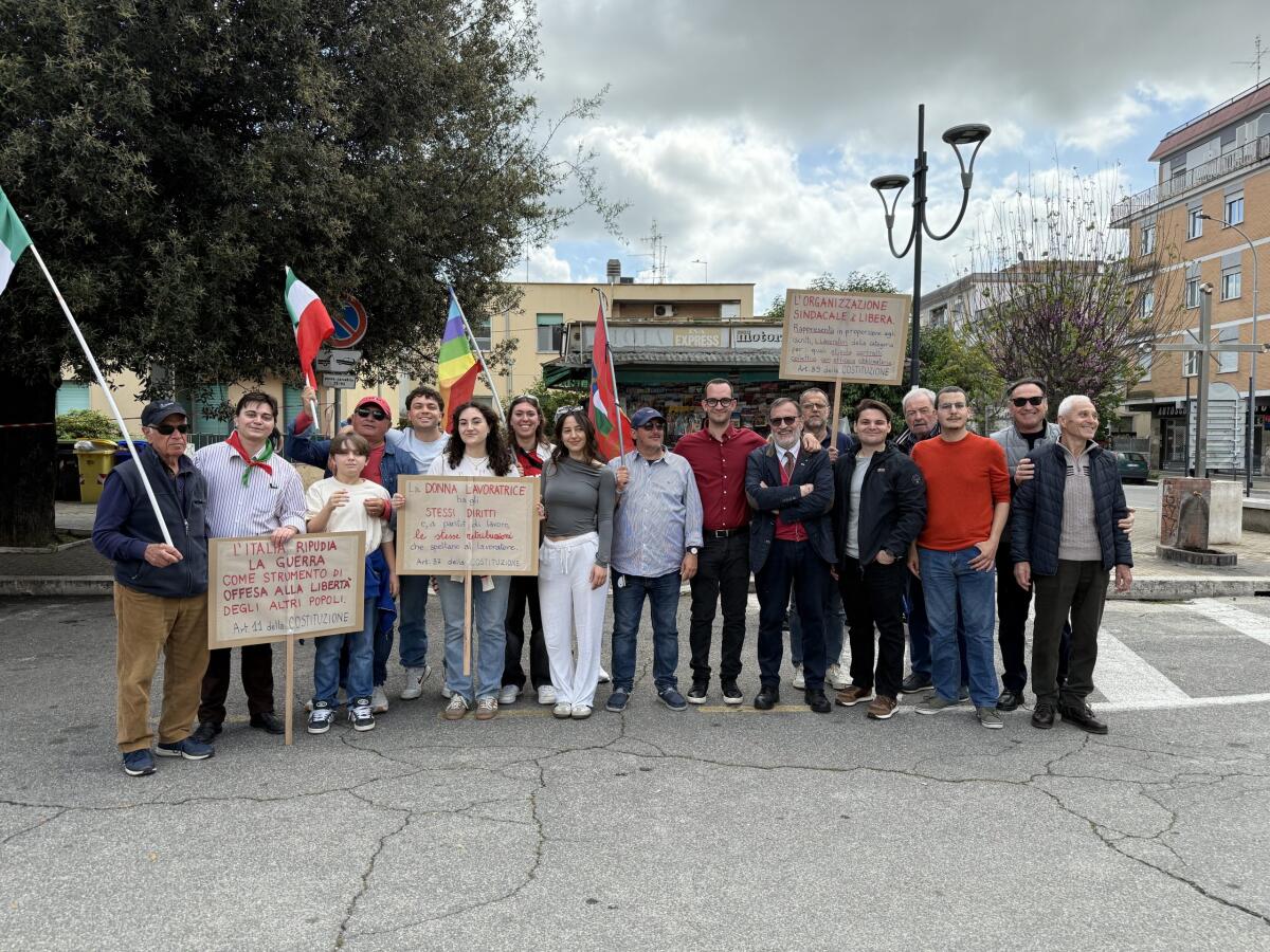 Un corteo per la libertà, la resistenza e l'antifascismo ad Aprilia - 