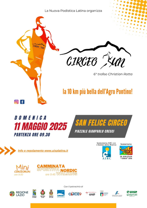 la locandina della Circeo Run 2025