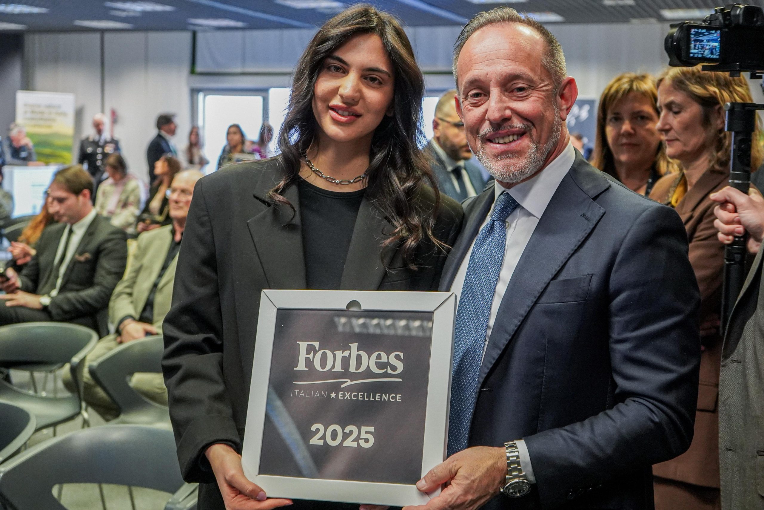 Giorgia Bagaglini e l'assessore regionale, Giancarlo Righini