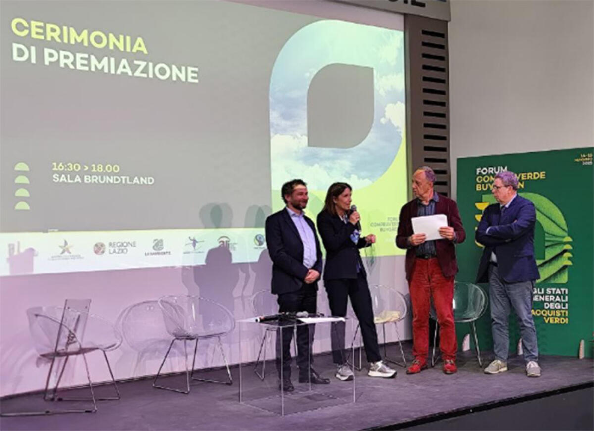Innovazione sostenibile, la Asl di Latina premiata al Forum Compraverde Buygreen. - 