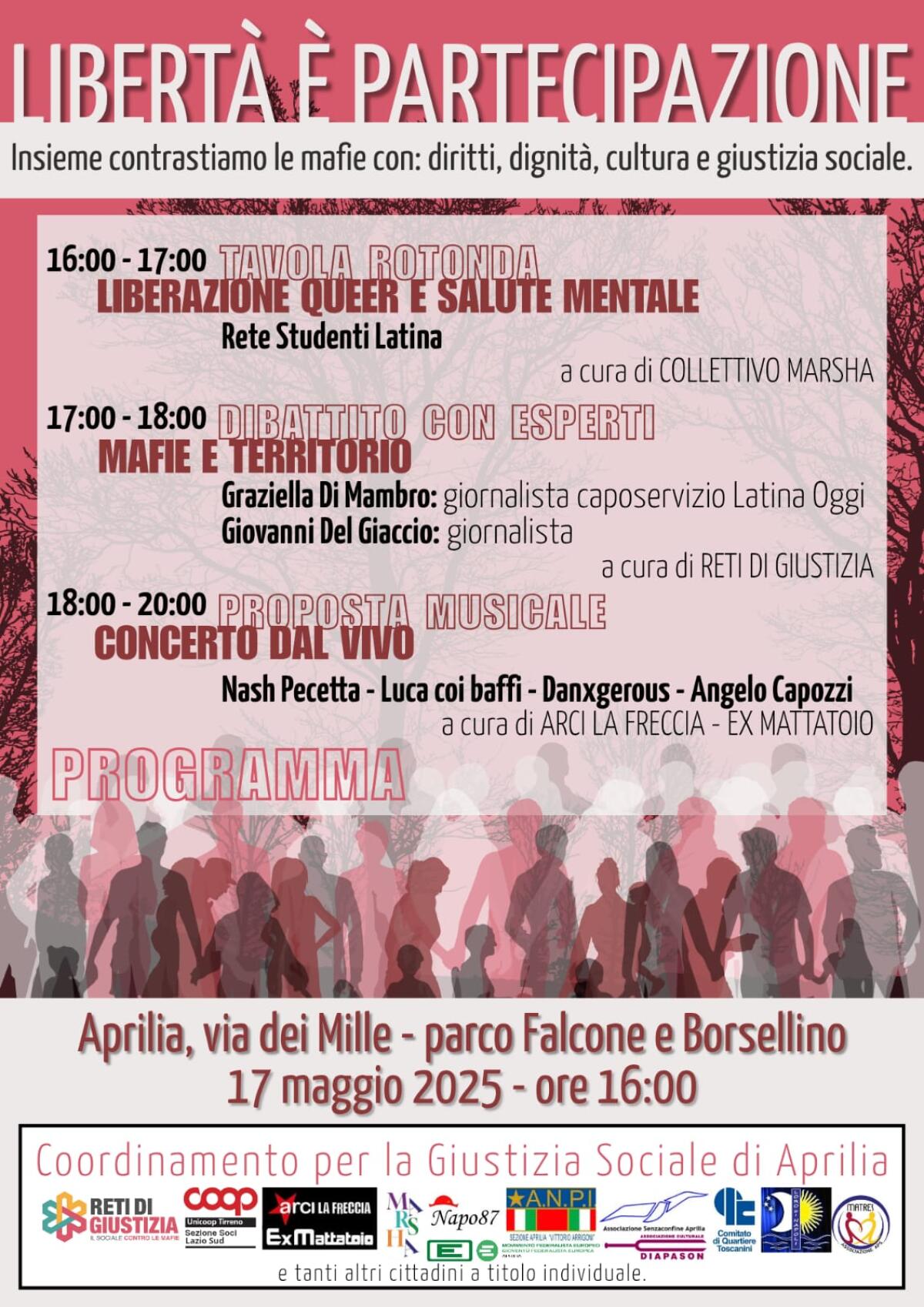 Aprilia - Dibattito “Mafie e Territorio” con il Coordinamento per la Giustizia Sociale - 