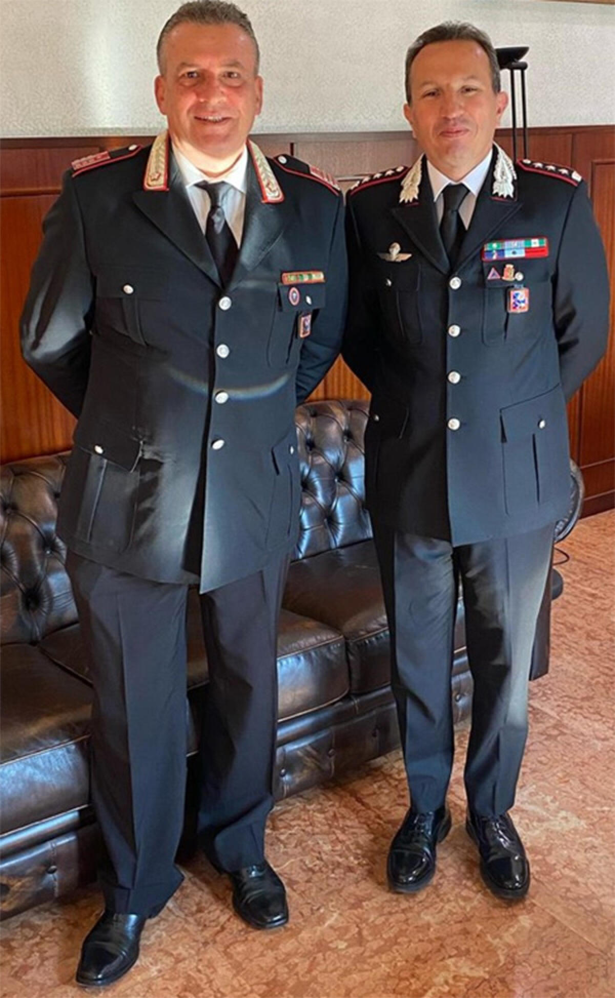 LATINA - Saluto di commiato del Luogotenente Ferdinando Russo, in servizio alla Stazione di San Felice Circeo. - 