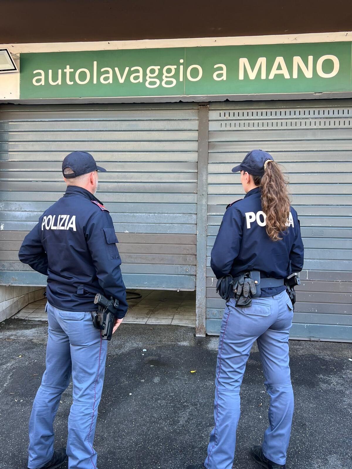 Focus della Polizia di Stato sulle periferie. Sospensione dell'attività per un autolavaggio e una sala scommesse - 