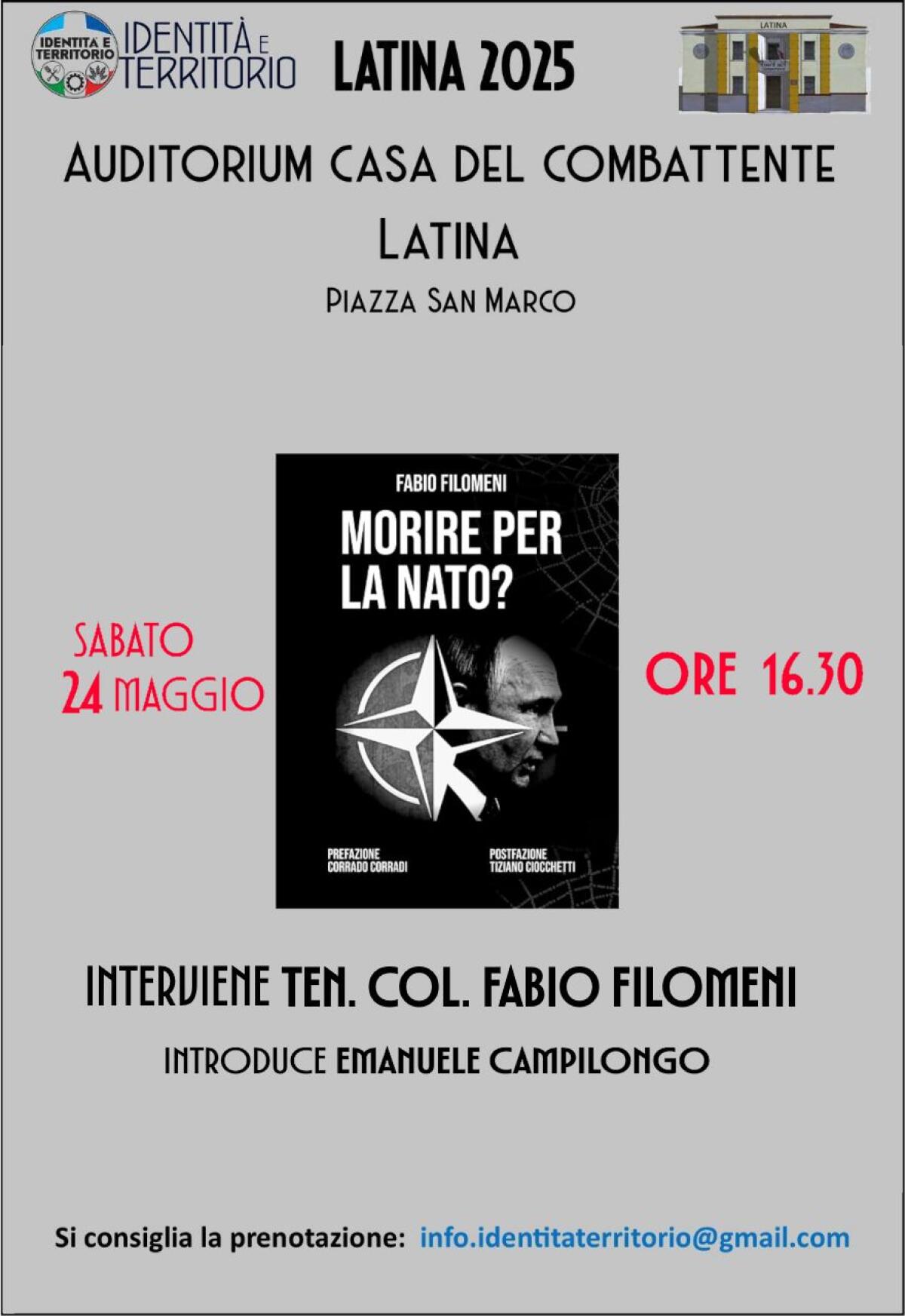 “Morire per la Nato?”, la presentazione a Latina - 