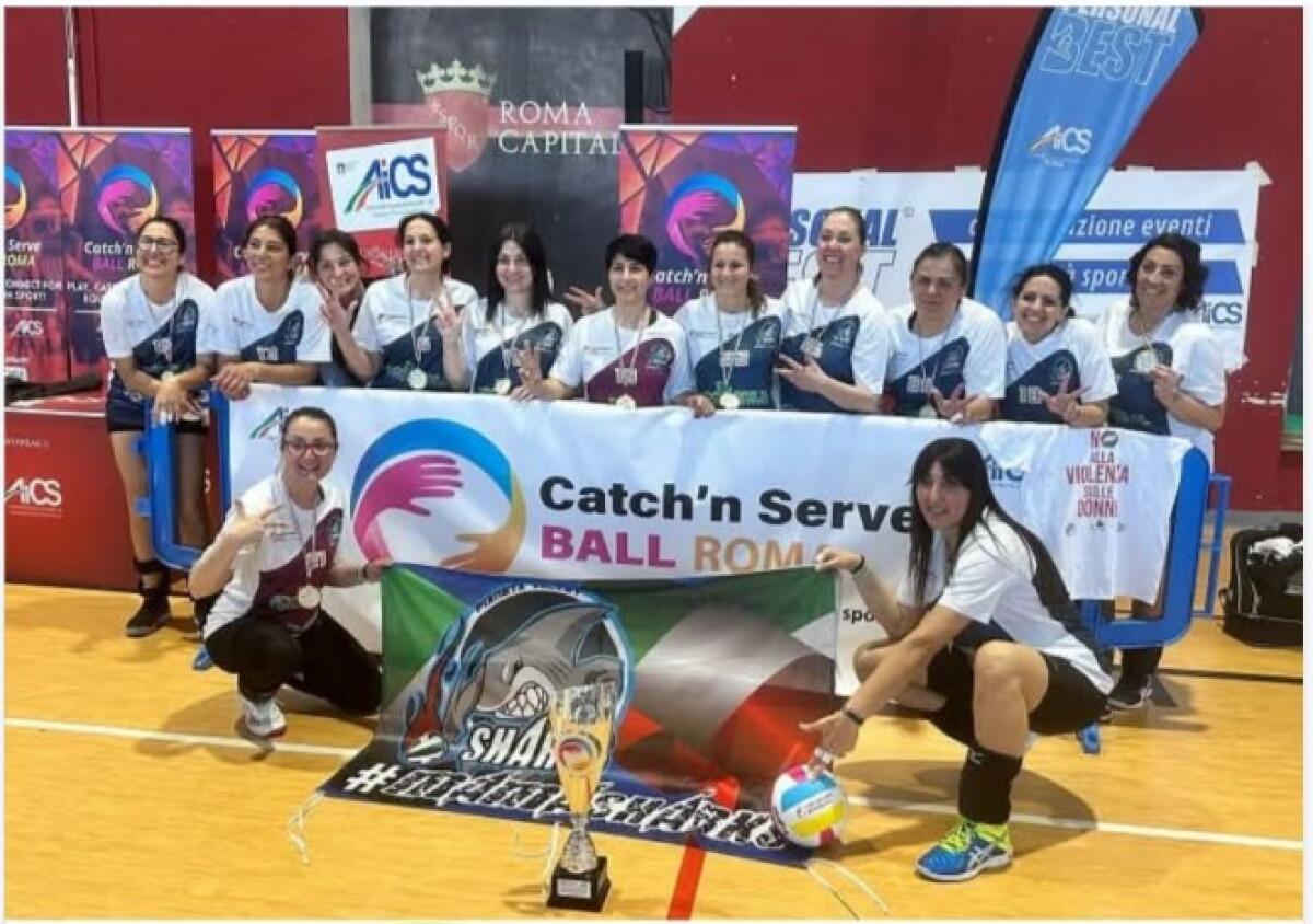 Campionesse di Catch’n Serve Ball: gradino più alto del podio per le Mamasharks di Aprilia - 