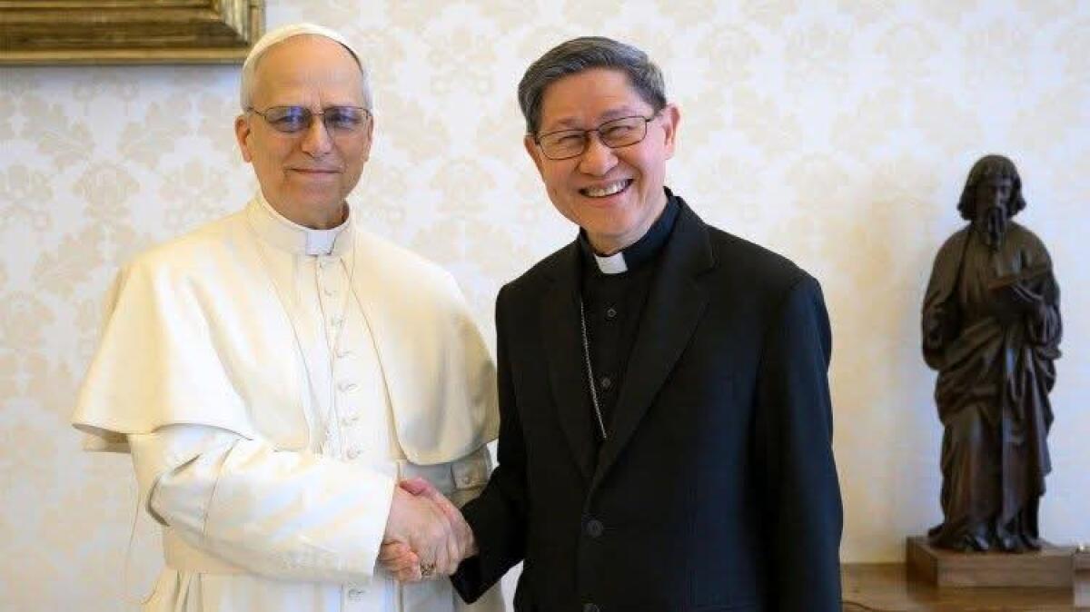 Papa Prevost affida la Diocesi Suburbicaria di Albano al Cardinale Luis Antonio Tagle, titolo a lui precedentemente assegnato. - 