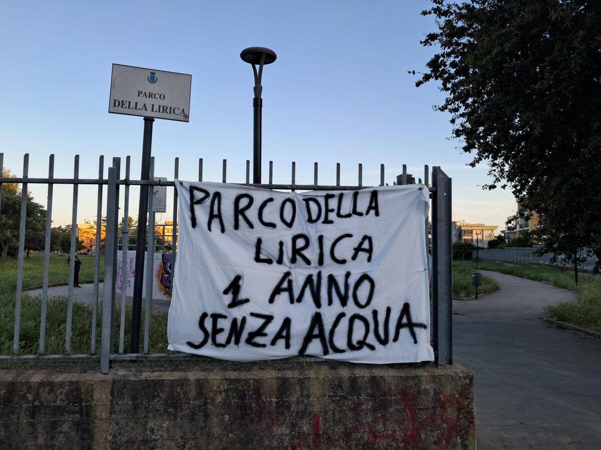 Aprilia - Il Parco della Lirica senz’acqua da un anno - 