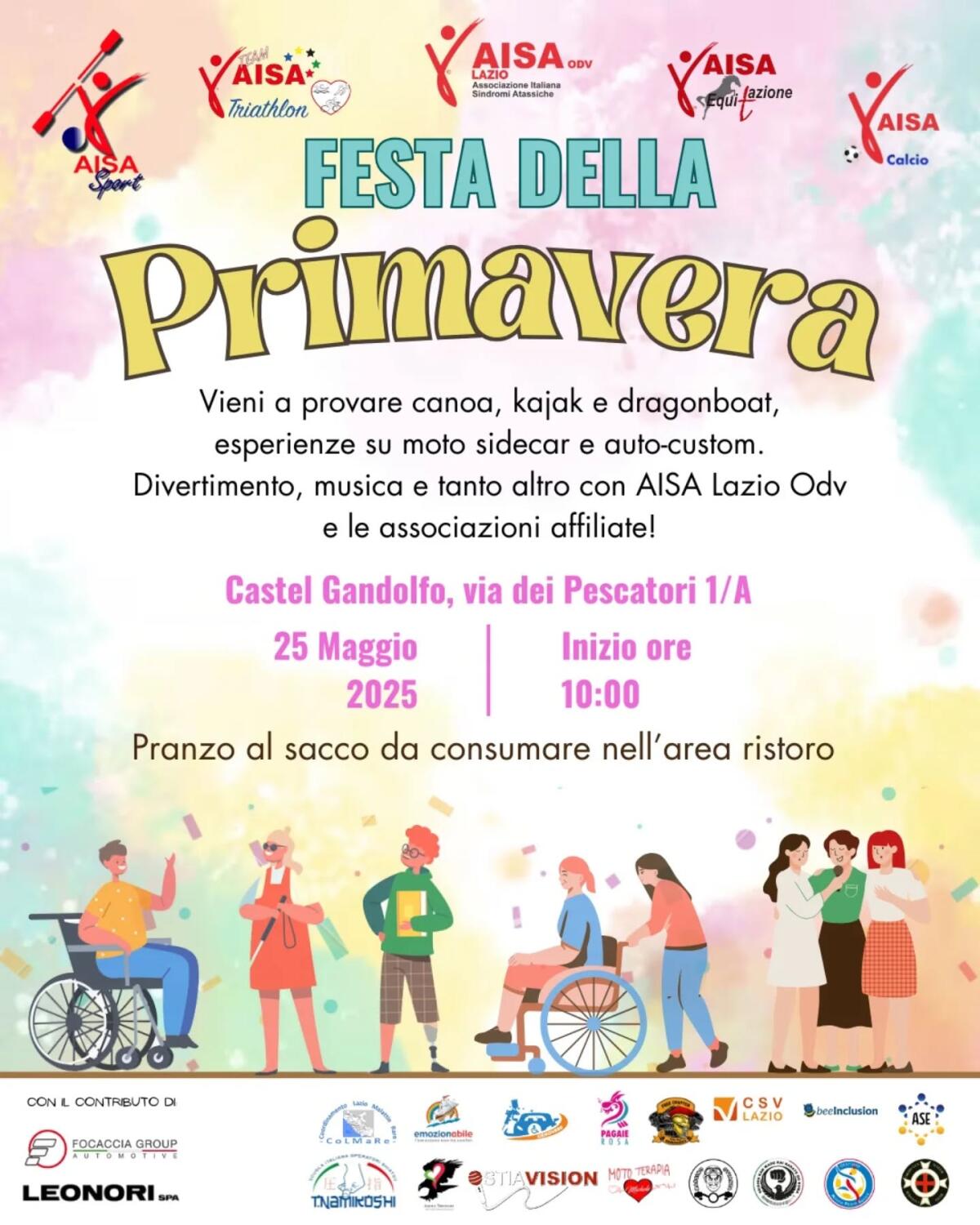Festa della Primavera a Castel Gandolfo con l'Aisa Lazio ODV - 