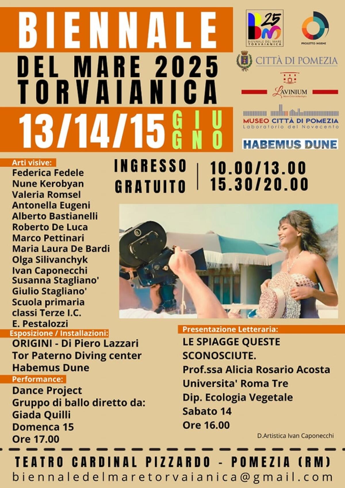 “Biennale del Mare” questo fine settimana a Torvaianica. Tre giorni dedicata all’arte, alla cultura e alla storia. - 