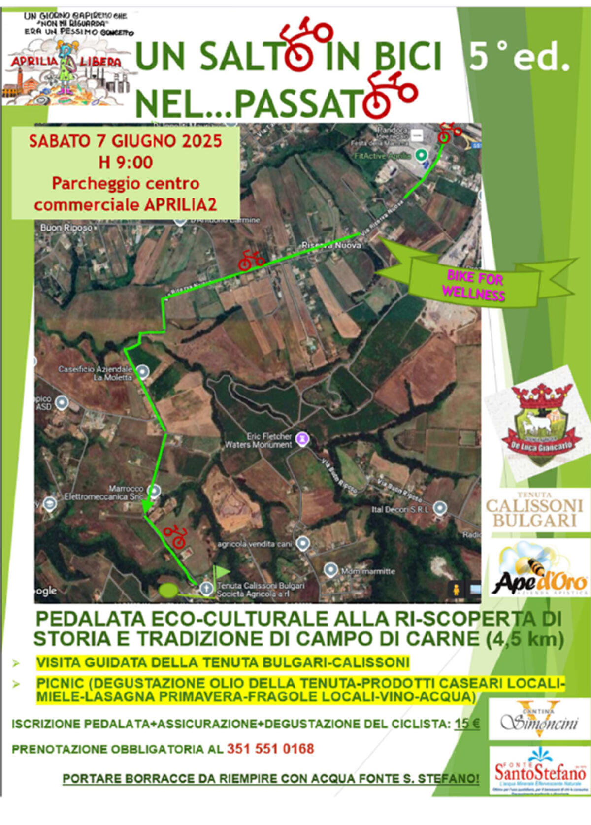 “Un salto in bici nel…passato”: questo sabato Aprilia Libera organizza una pedalata contro le nocività ambientali. - 