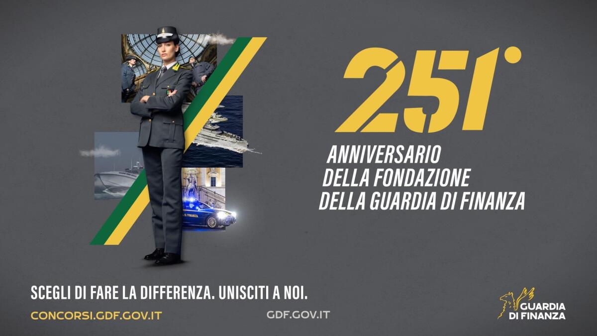 251esimo Anniversario della Guardia di Finanza: la cerimonia a Latina. - 