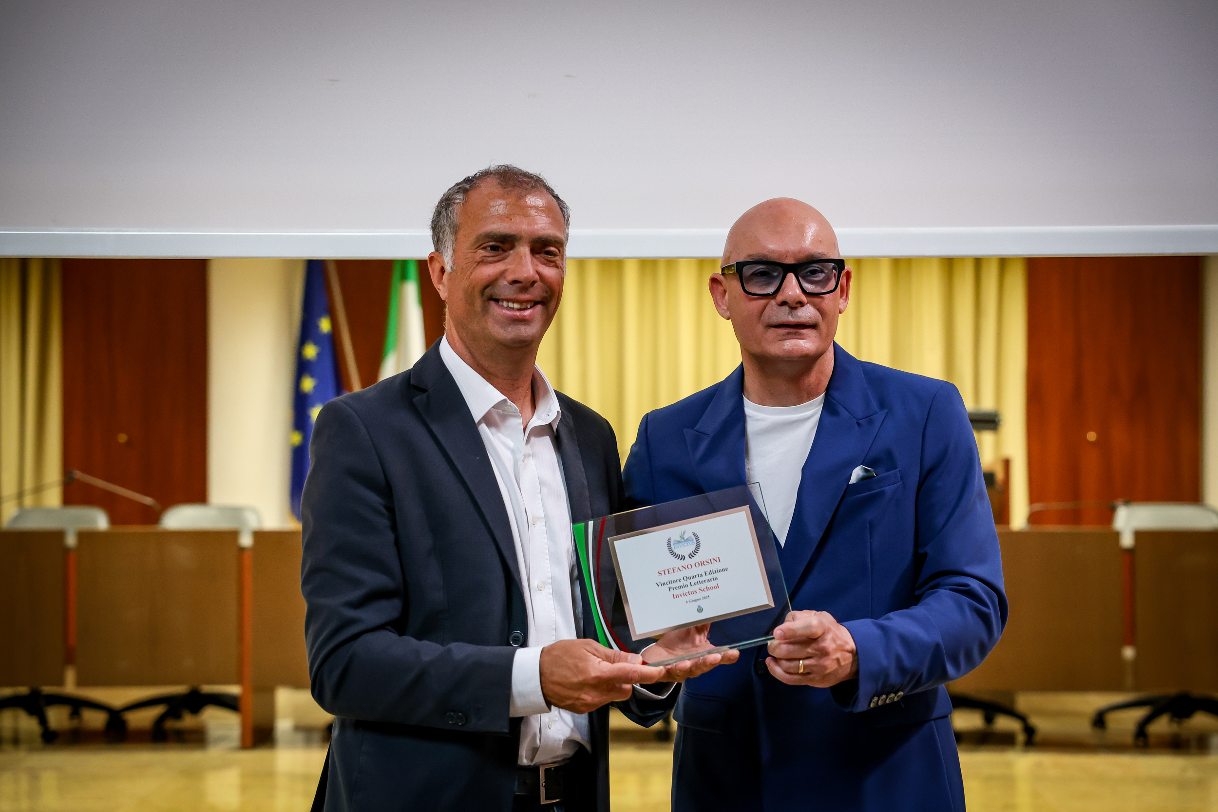 Stefano Orsini, a sinistra