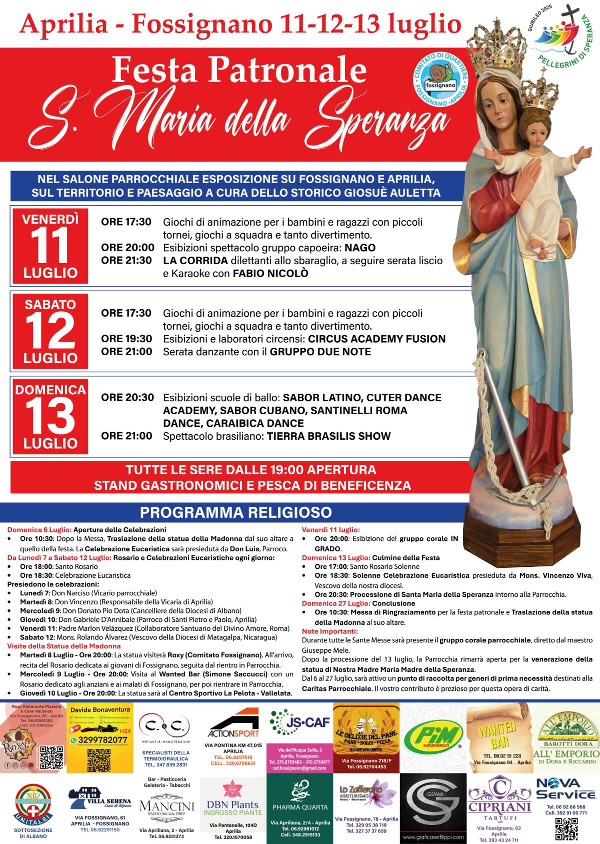 Fossignano in festa per Santa Maria della Speranza - 