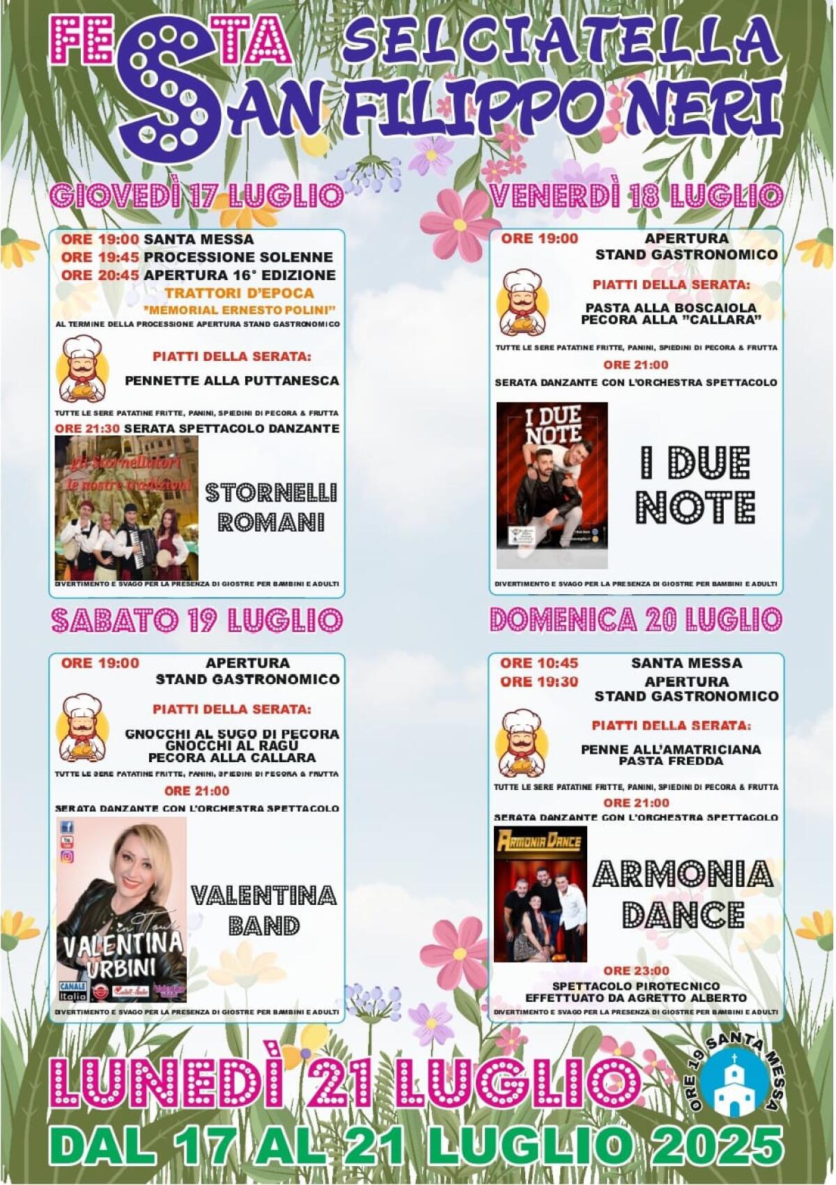 Aprilia, festa al quartiere Selciatella in onore di San Filippo Neri. Il programma del weekend. - 