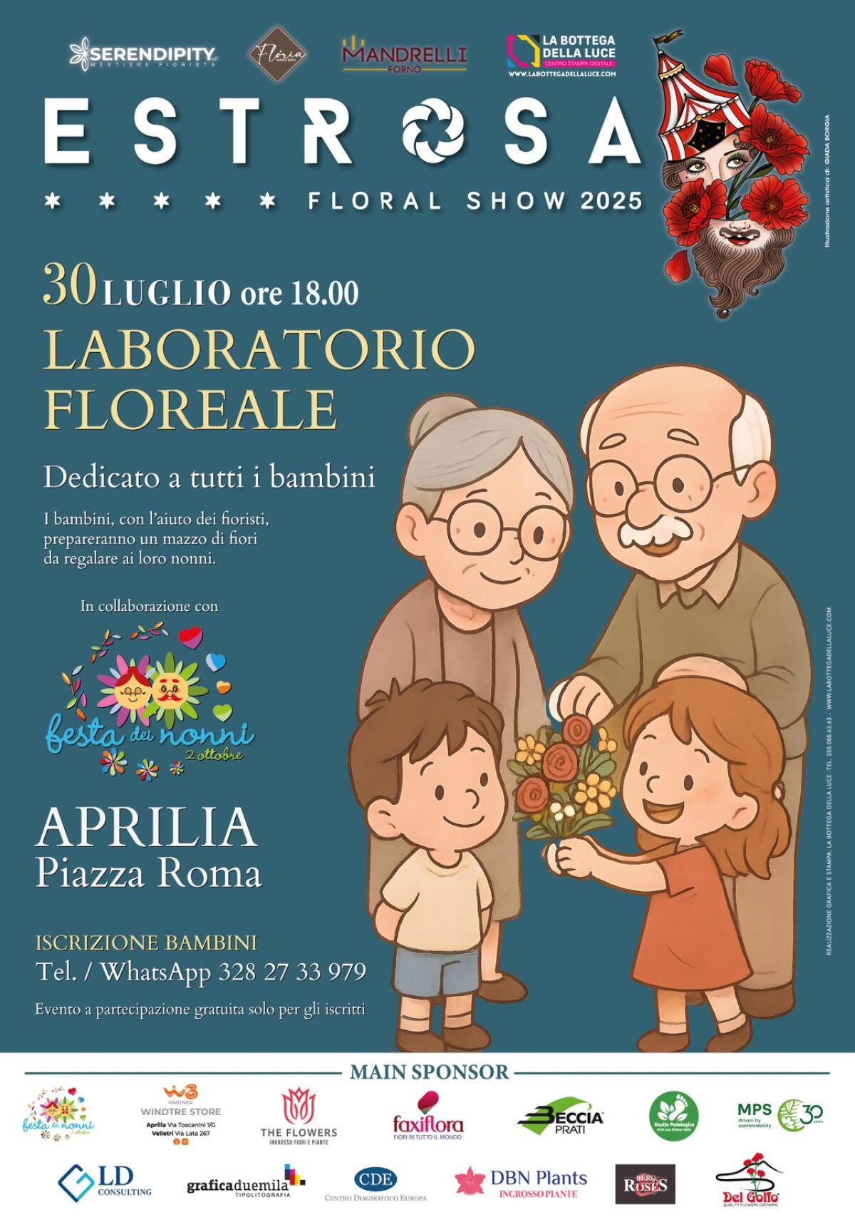 Aprilia, “Estrosa 2025-Floral Show”: questo mercoledì si parte con l’evento dedicato a nonni e nipoti. - 