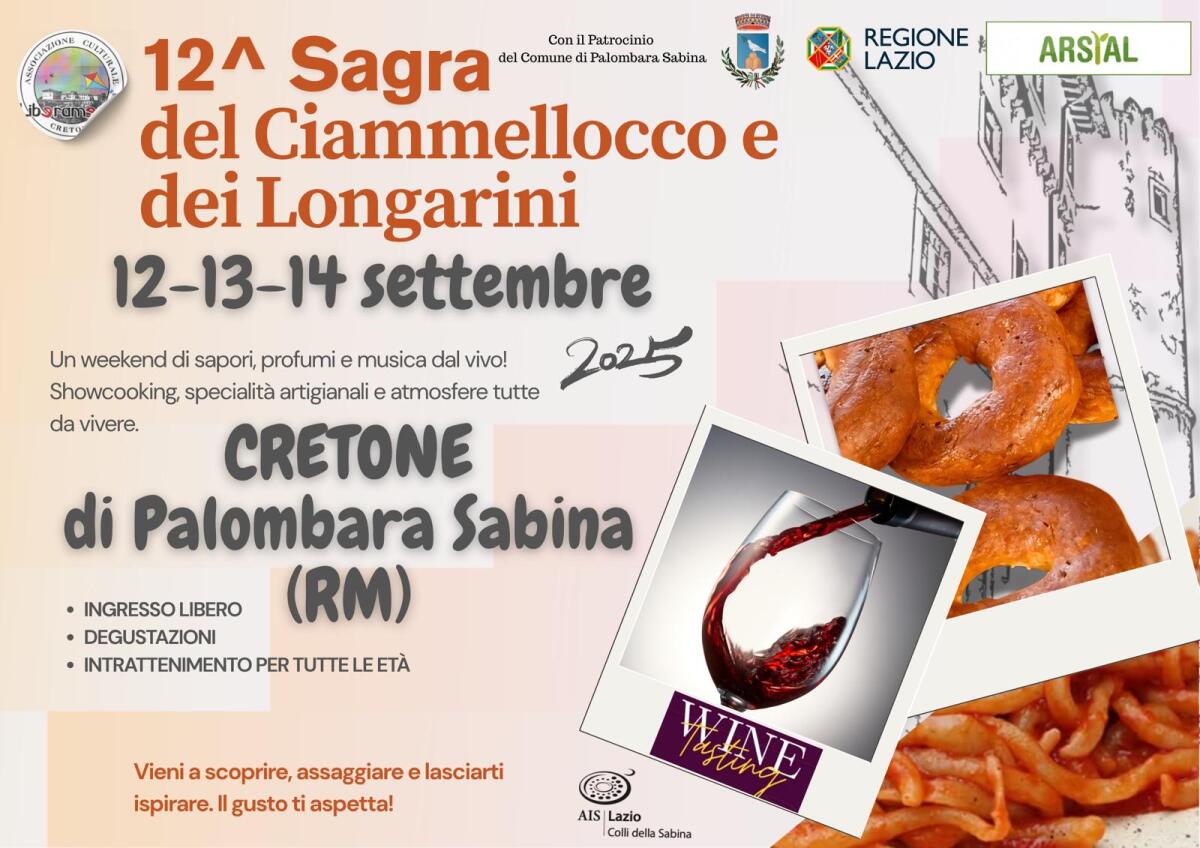 Eventi estivi nel Lazio: Dalla fettuccina storica di Monteleone Sabino al ciammellocco di Cretone - 